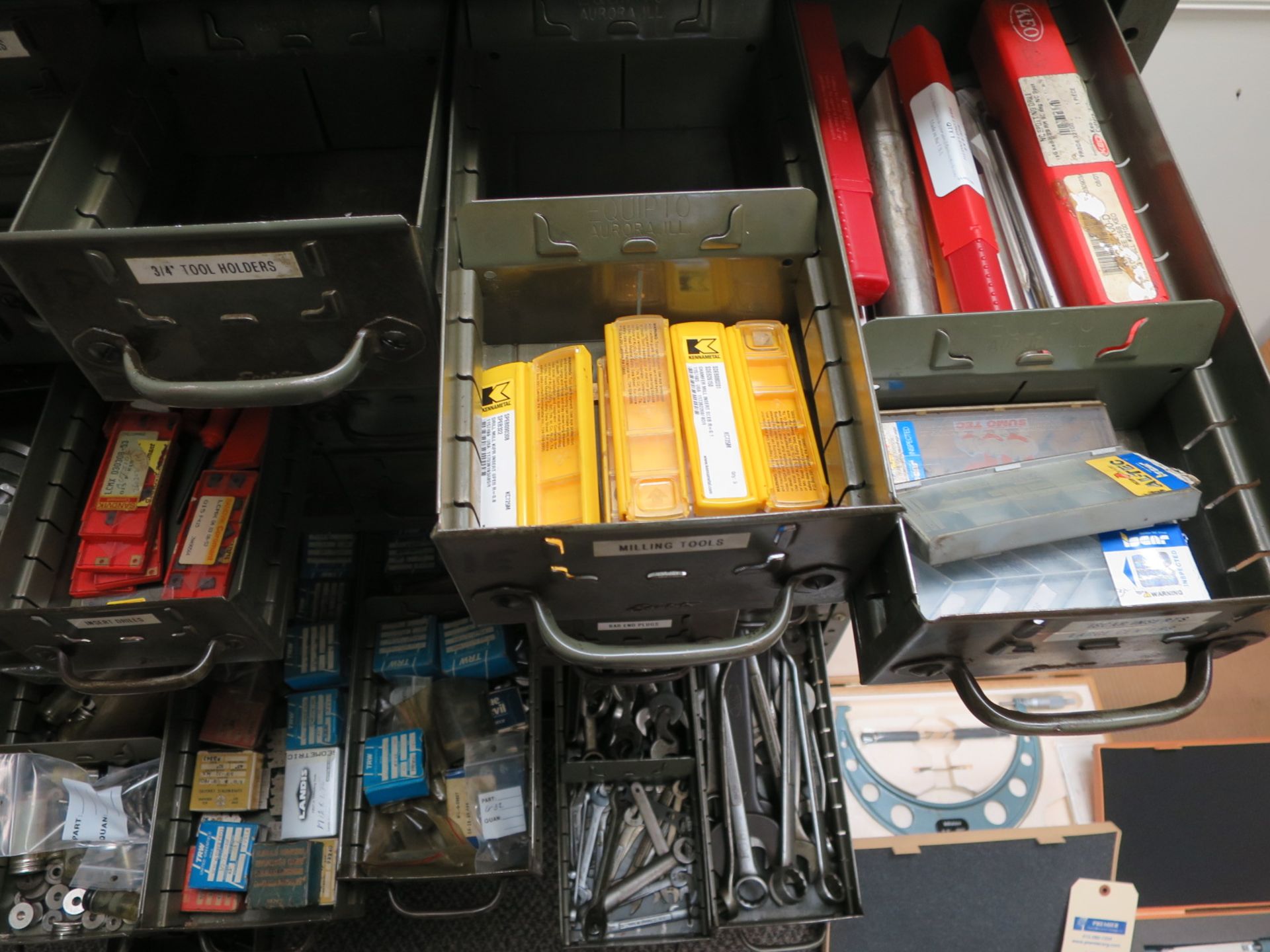 Cubby Bin Cabinets with Contents - Image 3 of 6