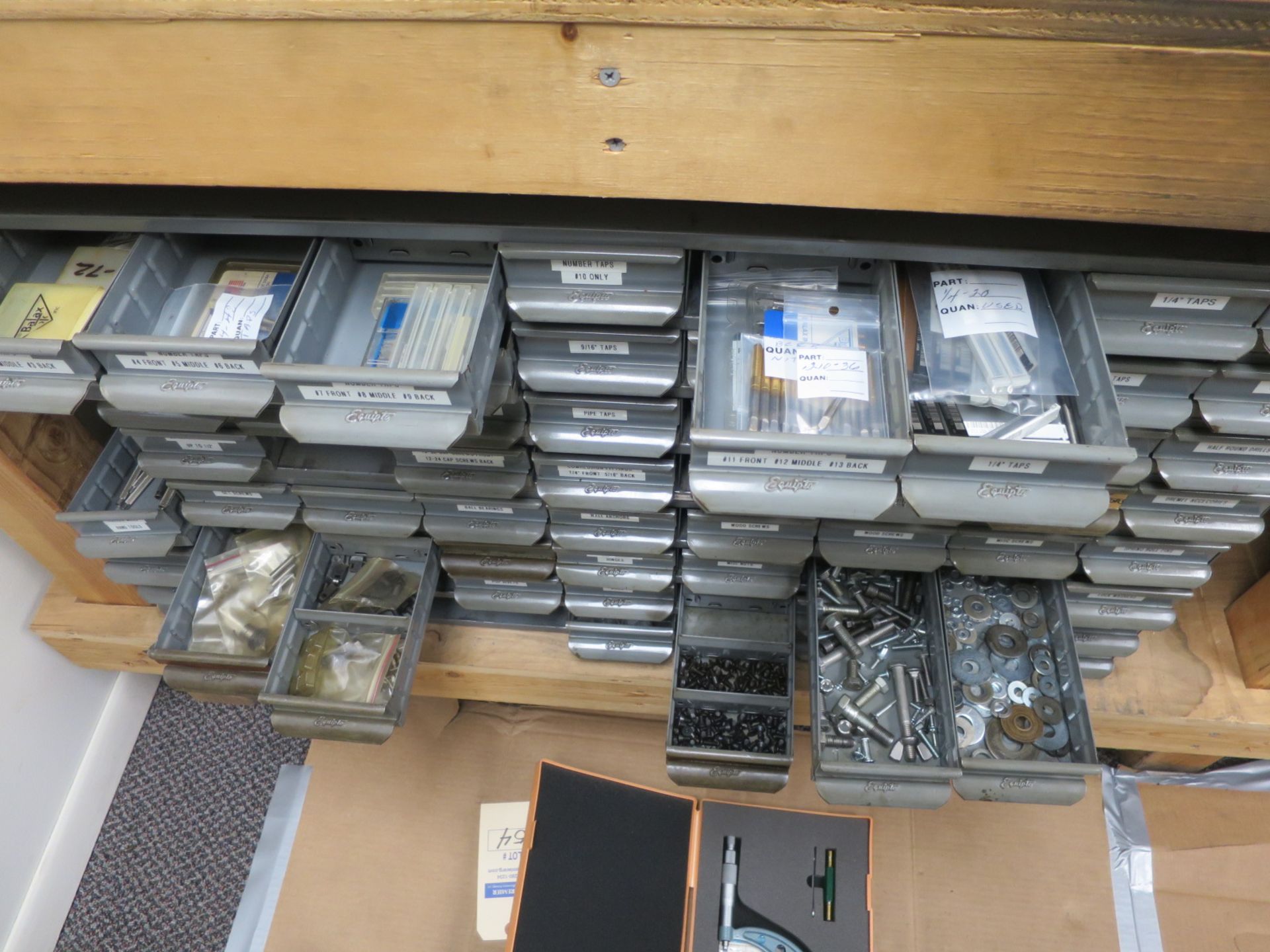 Cubby Bin Cabinet with Taps, Fittings, and Hardware - Image 3 of 3