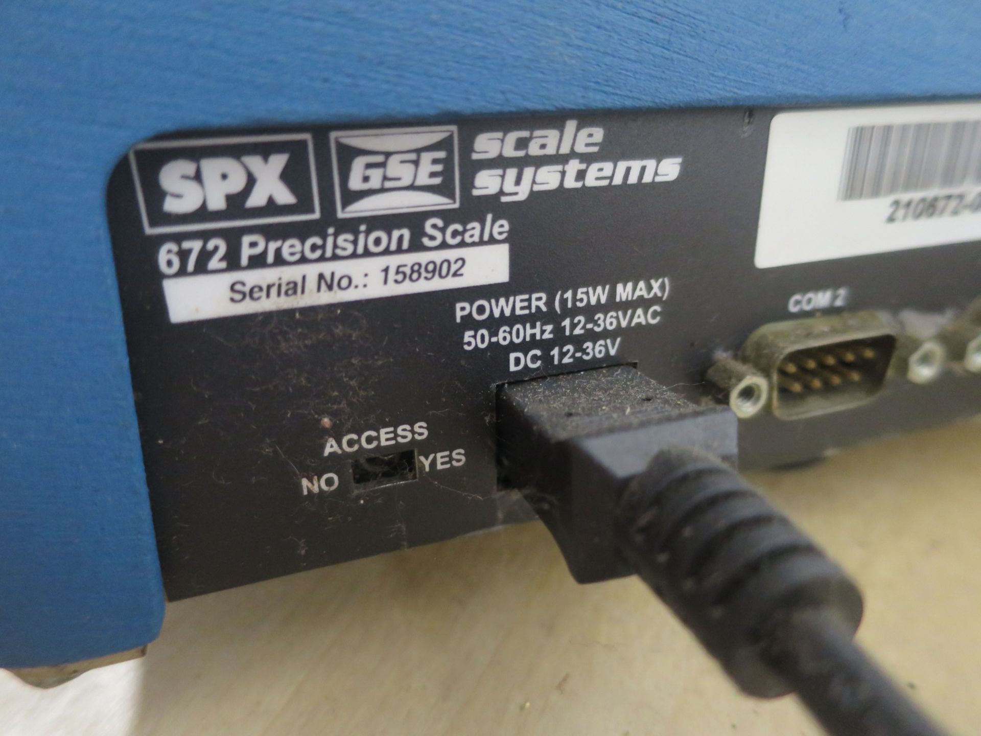 GSE 672 Precision Parts Counting Scale, SN 158902 - Image 2 of 2