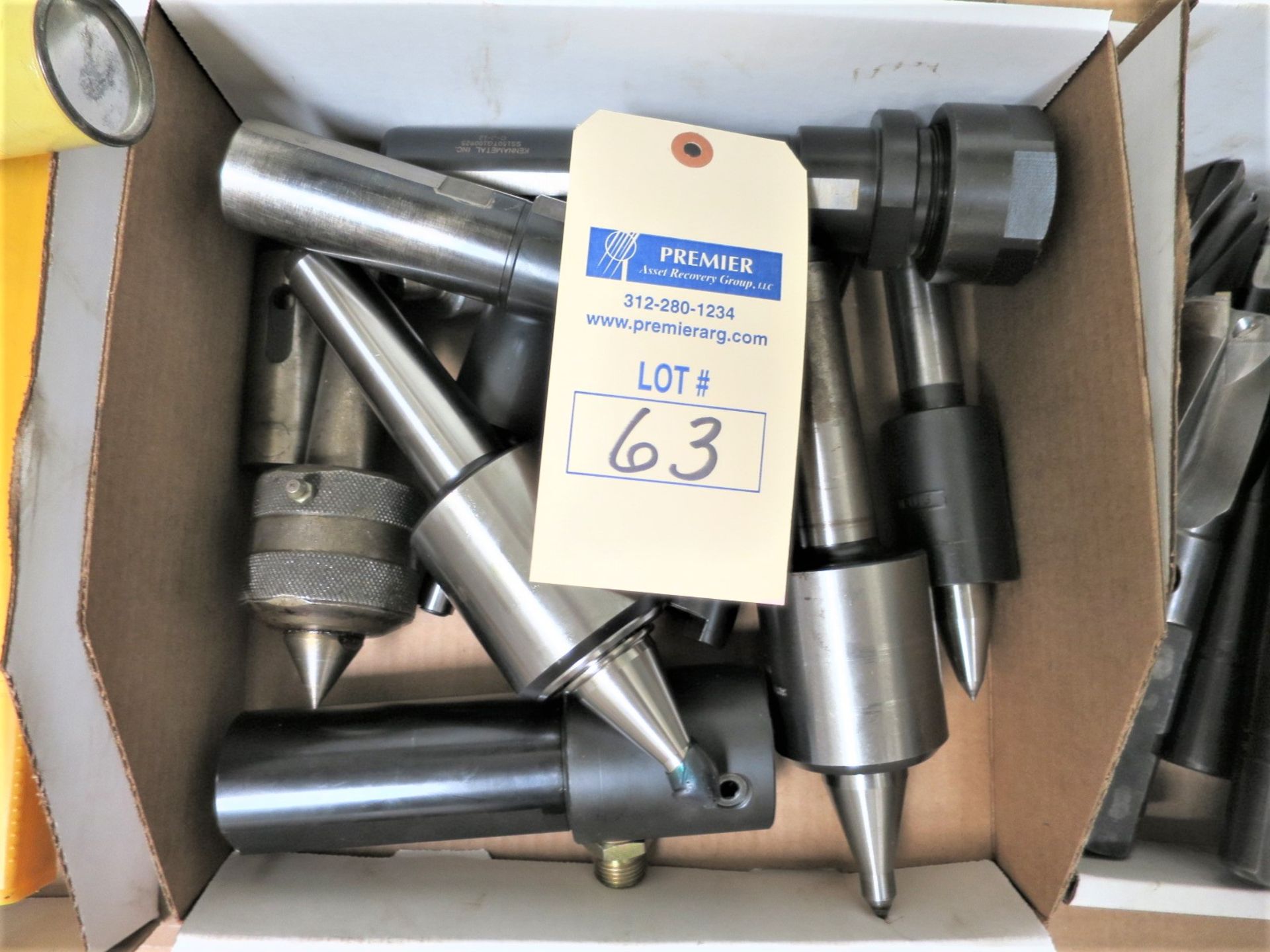 Lot of Live Centers and Boring Bar Holders