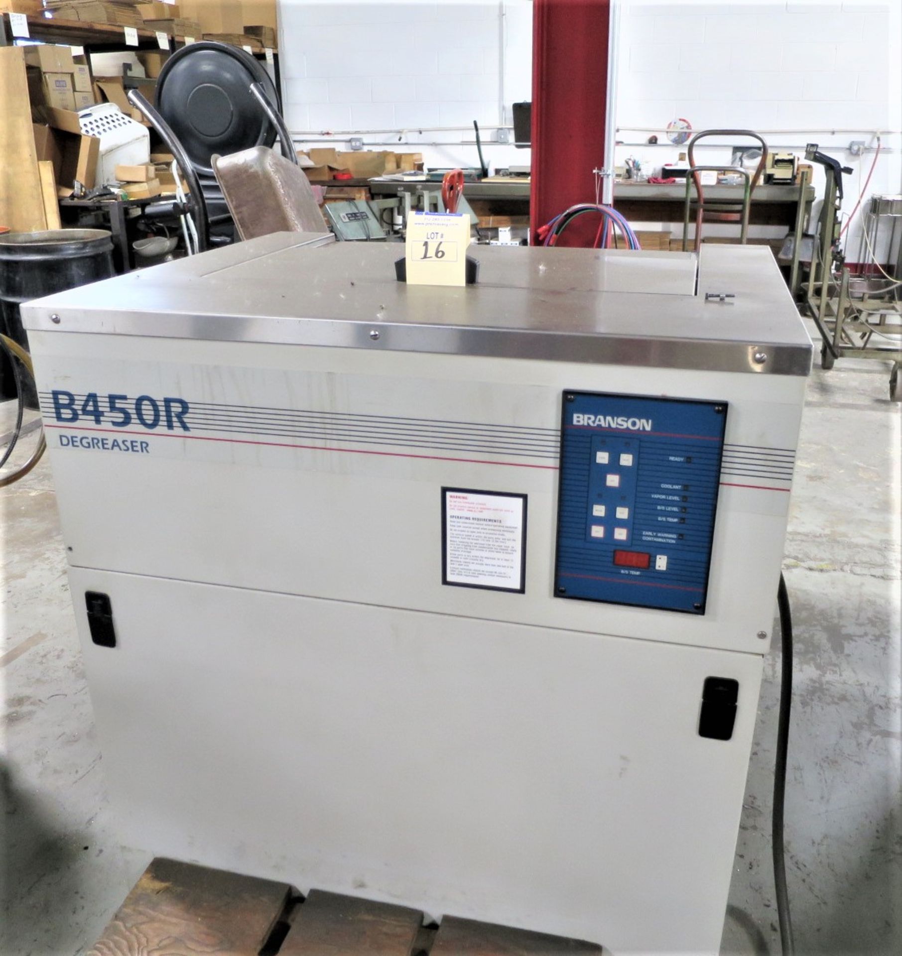 Branson B450R Degreaser, SN 8-1565-98