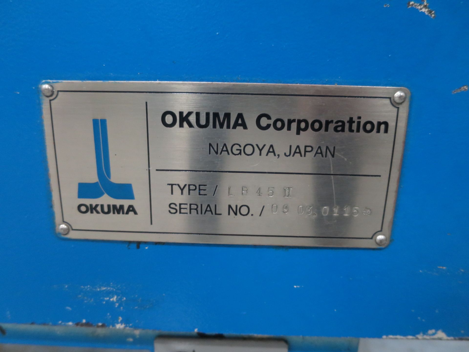 *** SOLD*** Okuma LB-45II CNC 2-Axis Turning Center Lathe, S/N 0115, New 2003 - Image 9 of 10