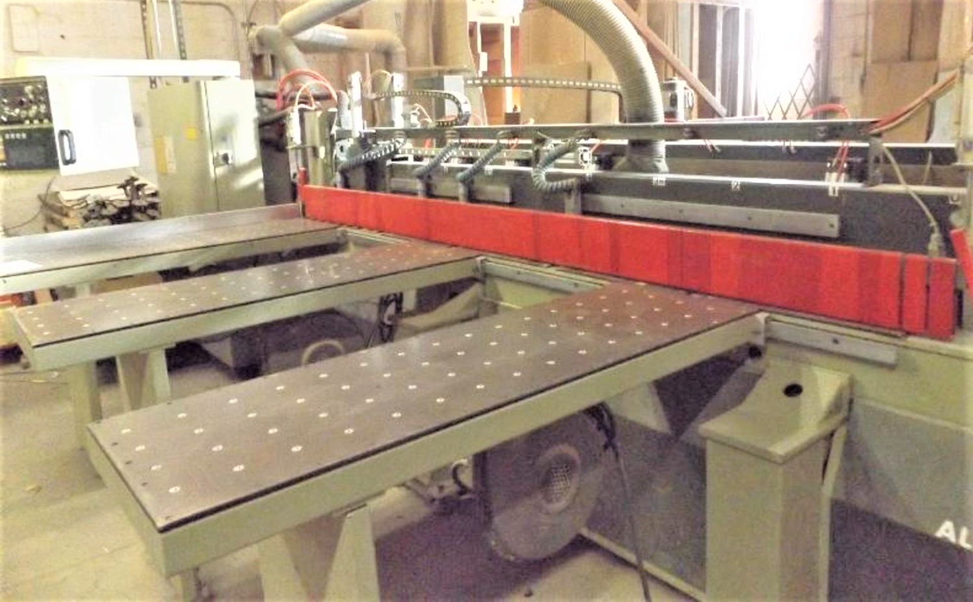 SCMI Model ALFA 32D Panel Saw, with XILIA CNC Controls, (3) 19-1/2 inch x 60 inch Air Lift Tables, - Image 5 of 11