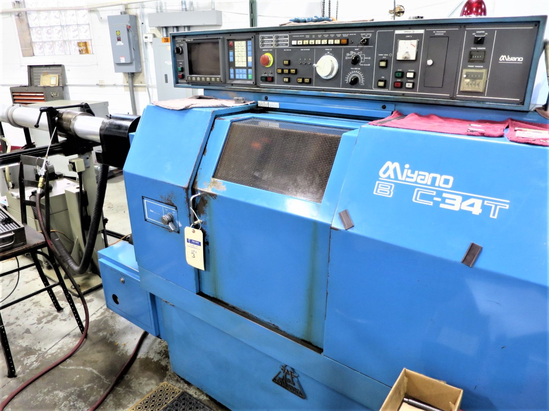 Miyano BNC-34T Twin Turret CNC Lathe, S/N BN30771T