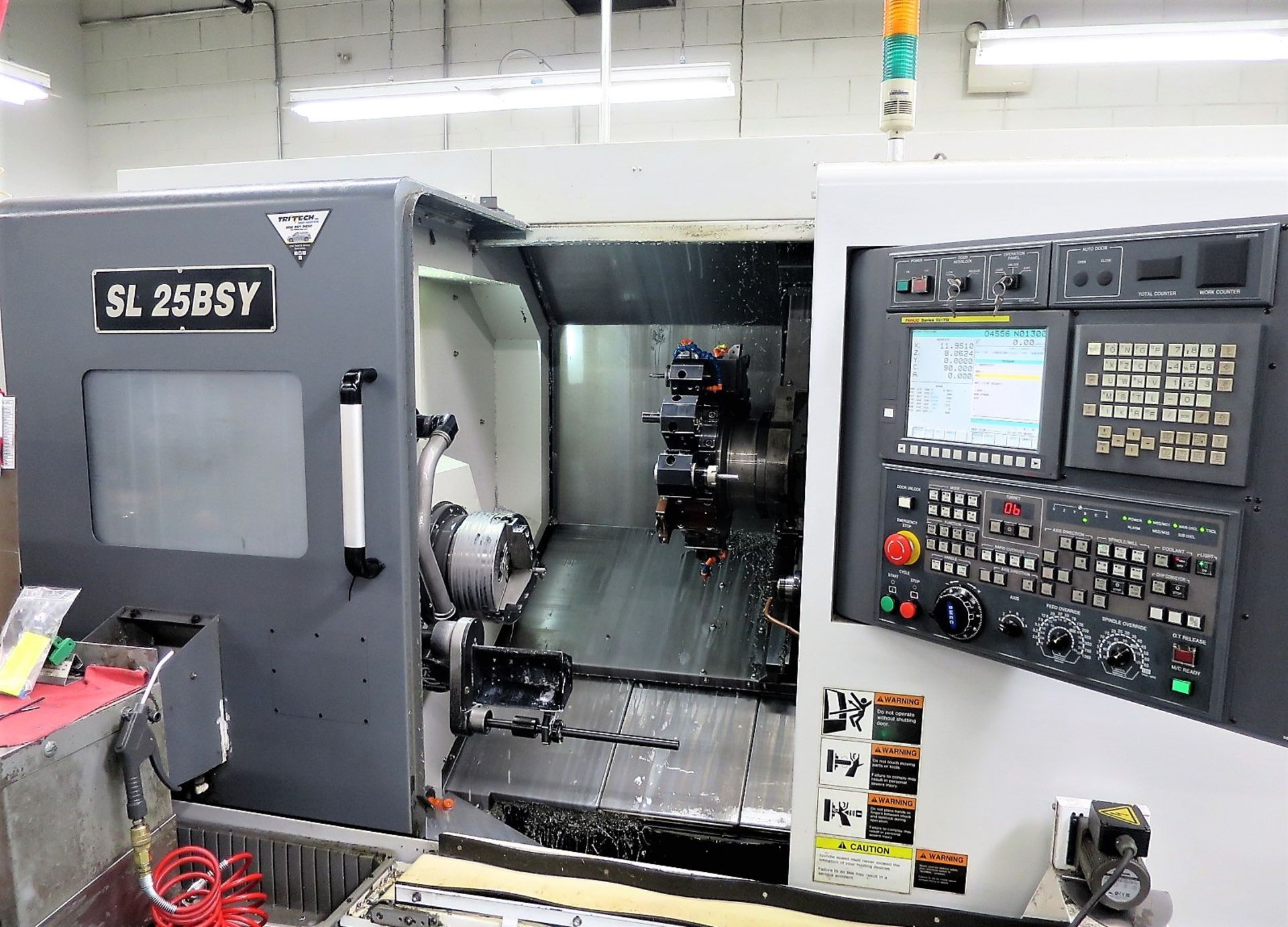 2013 SMEC Samsung SL-25BSY CNC Lathe with Live Tooling and Y-Axis, SN 13K3K0009 - Image 3 of 13