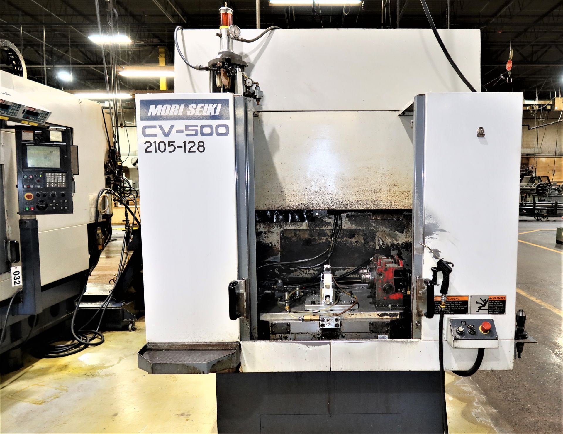 Mori Seiki CV-500 CNC Pallet Changer Drill Tap Center, S/N 348, New 1998 - Image 4 of 9