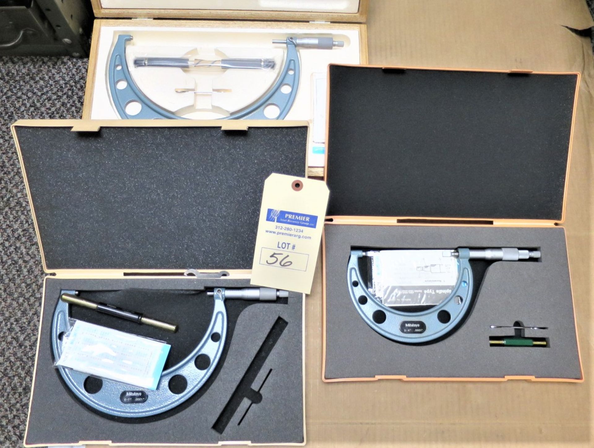 (3) Mitutoyo Micrometers