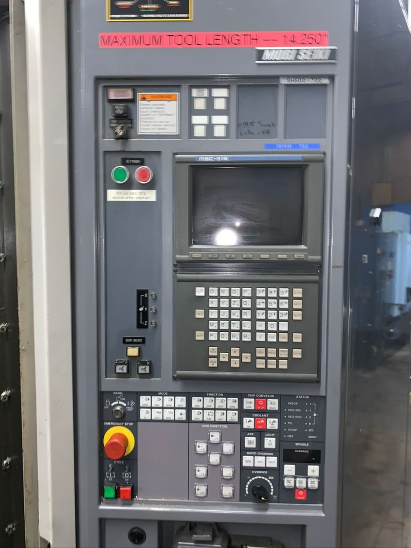 MORI SEIKI SH-500 CNC HORIZONTAL MACHINING CENTER - Image 2 of 9