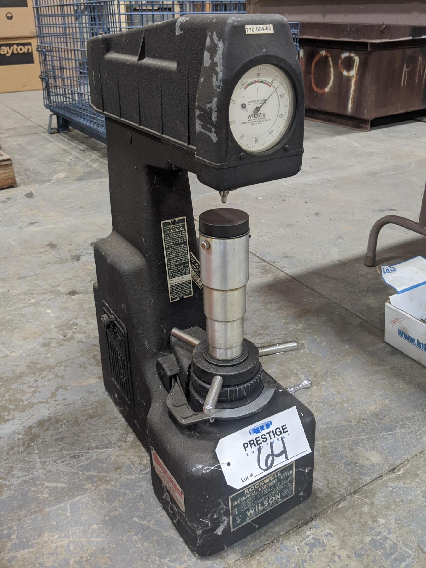 Acco Wilson Model 3 JS Rockwell Superficial Hardness Tester
