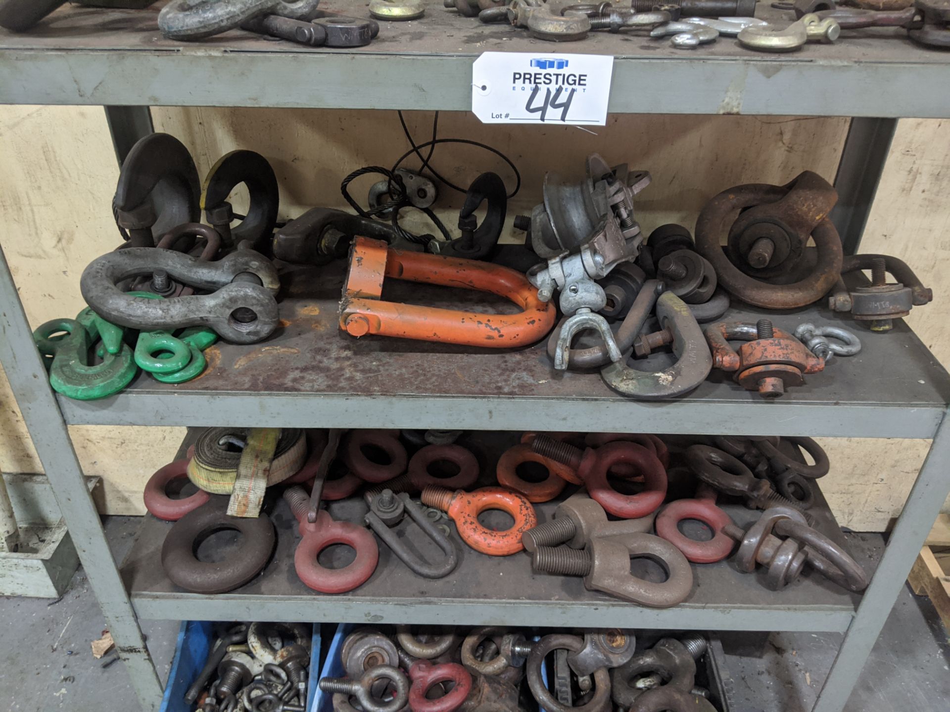 3-Tier Steel Shelving Unit with Contents of Assorted I-Bolts & Lifting Shackles - Image 3 of 4