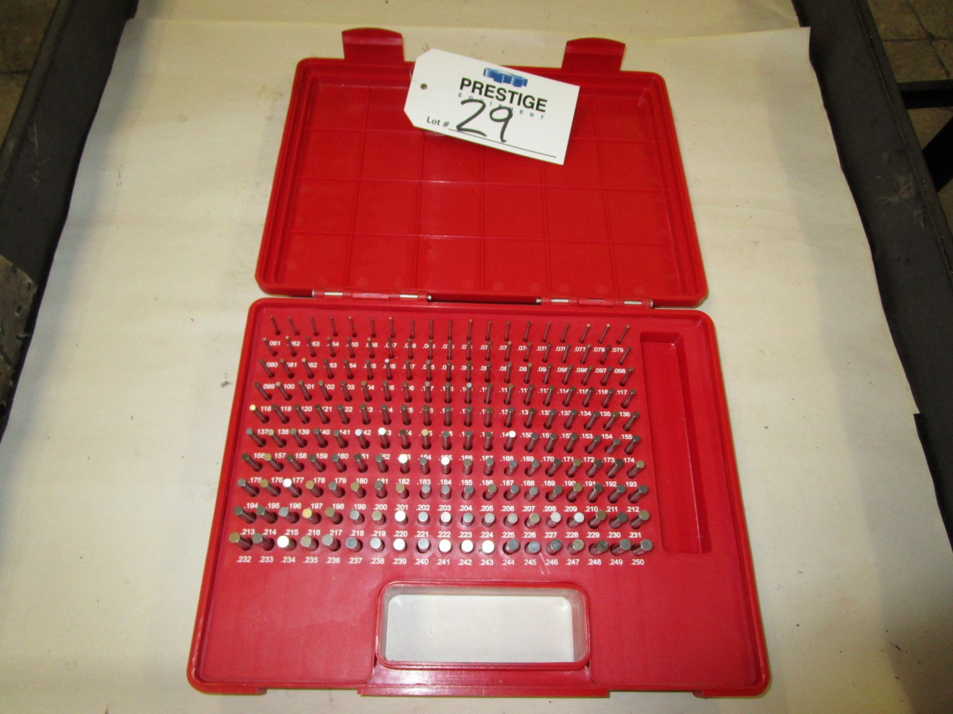 MSC Dowel Pin Gage Set w/ Case