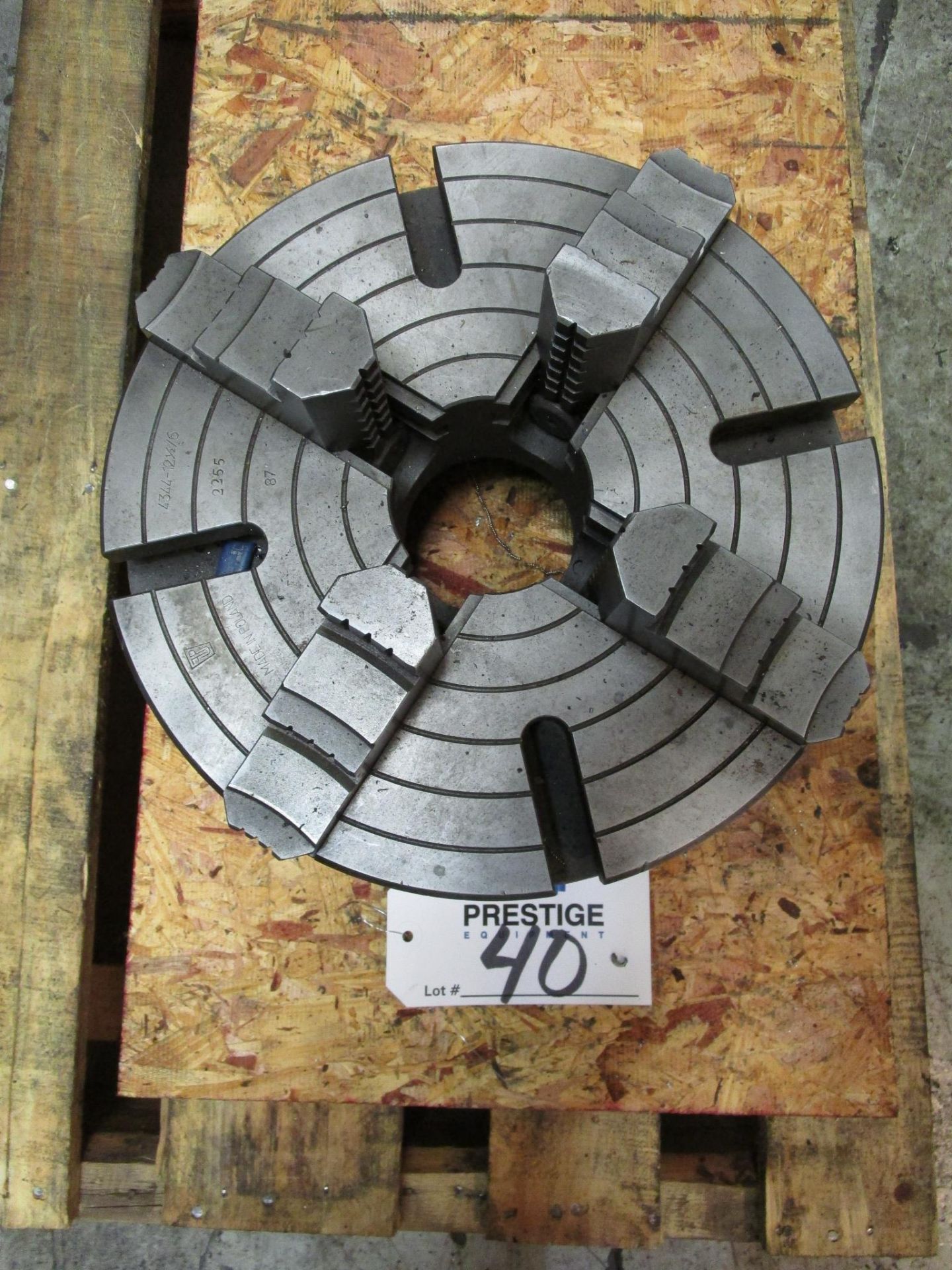 12" Toolmex 4-Jaw Chuck, Model 4344 - 12.5/6