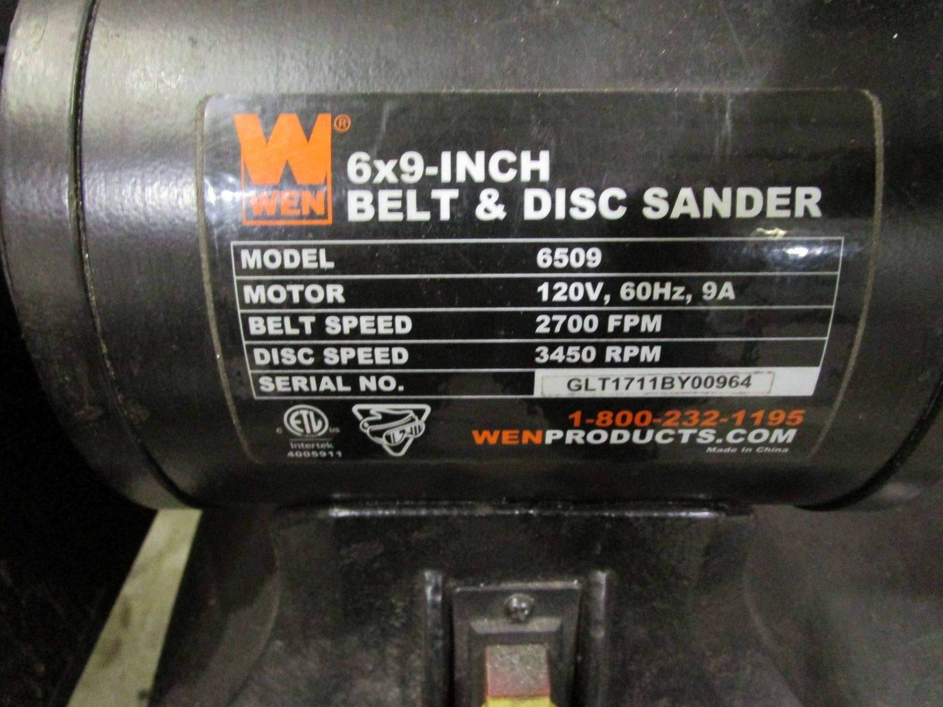 Wen Model 6509 Combination Sander - Image 2 of 4