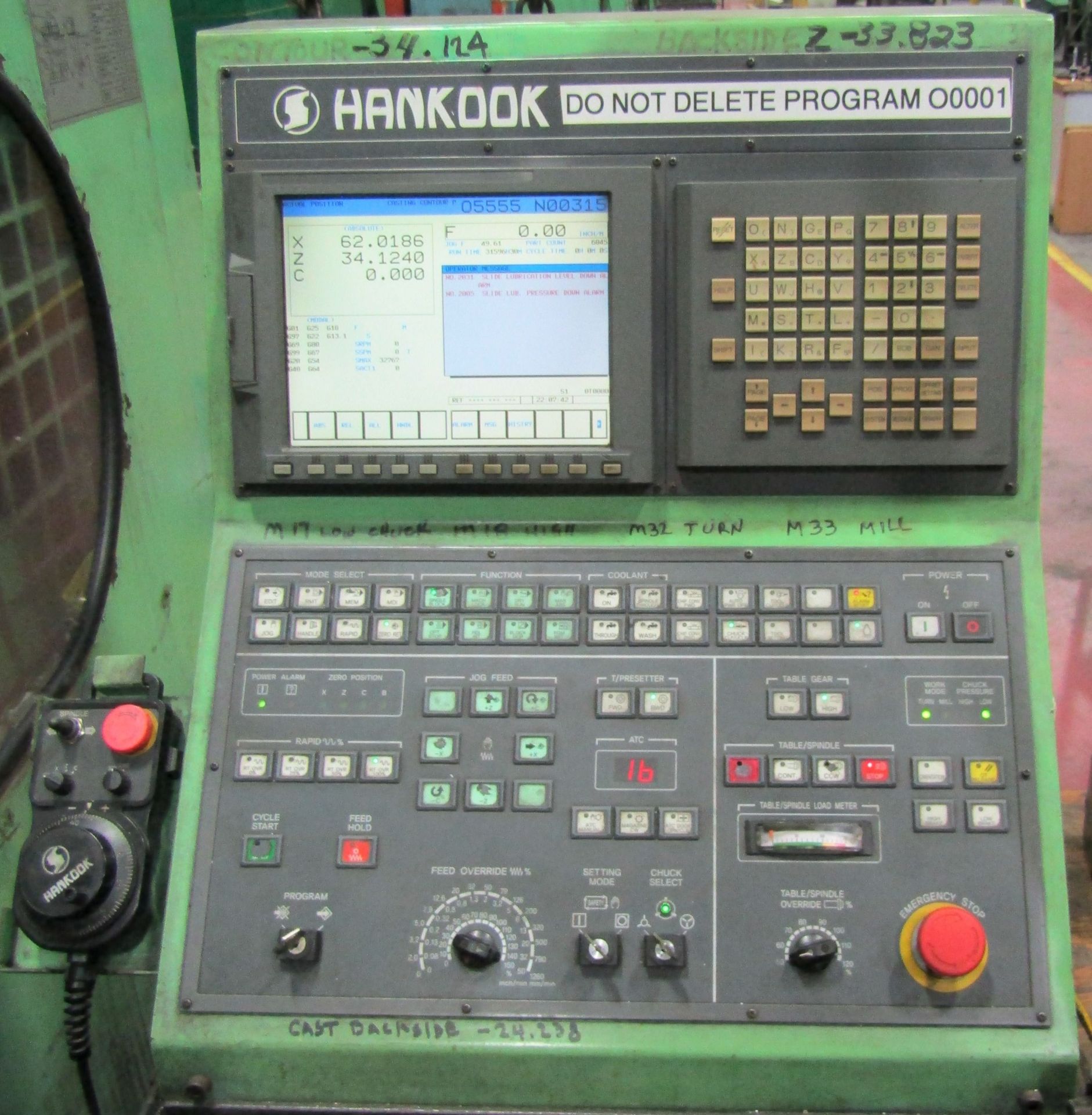 2007 Hankook VTC-100 Vertical Boring Mill - Image 3 of 9