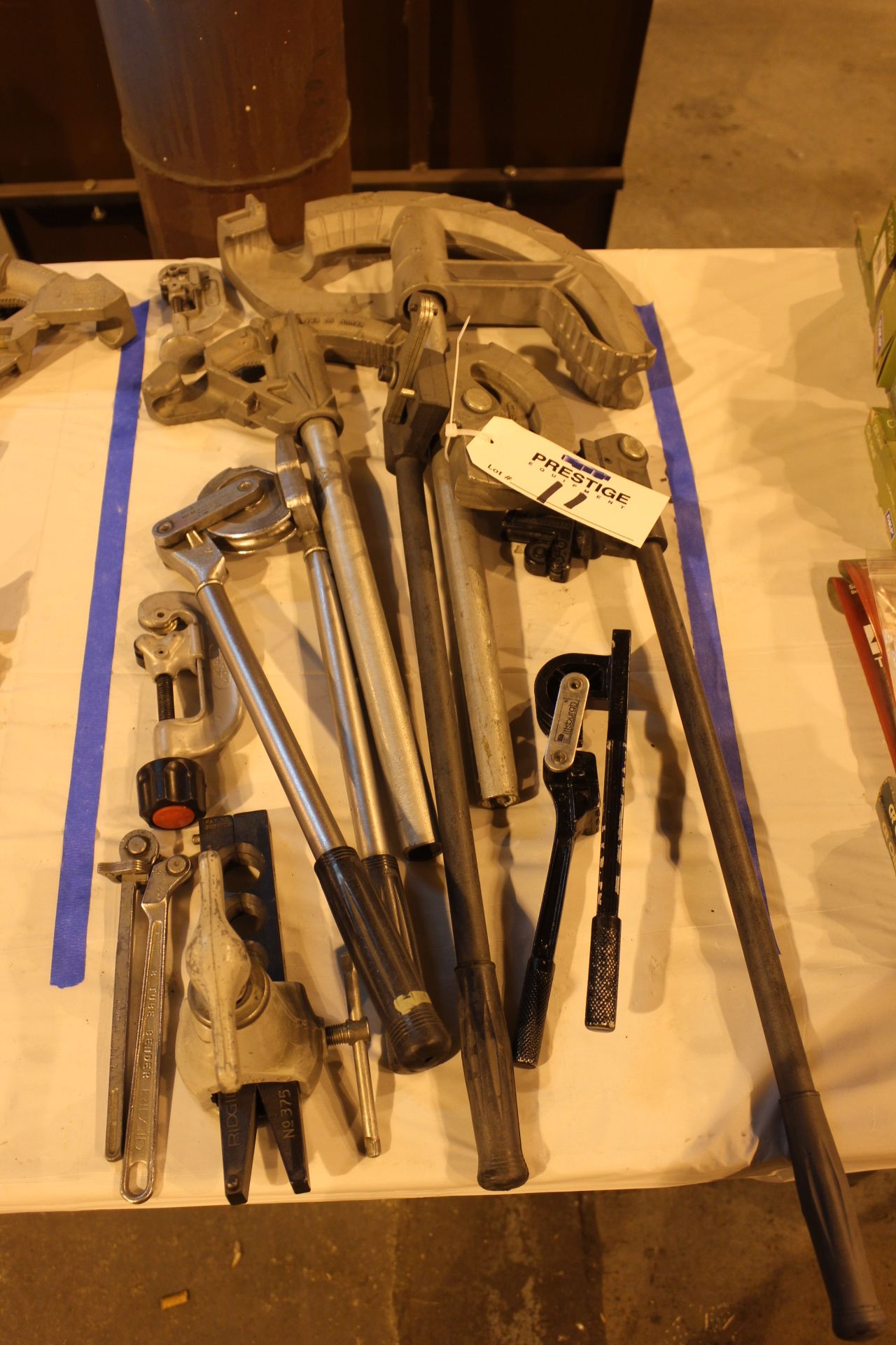 Lot of (6) Conduit and Tube Benders, (2) Cut Off and Flare Tools