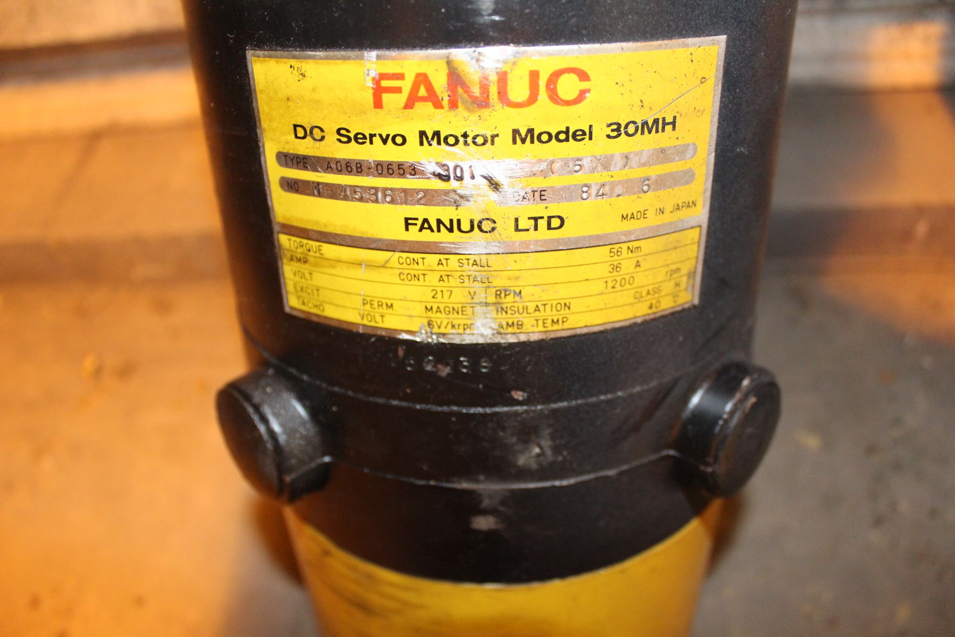 Lot of (2) Fanuc DC Servo Motors - Image 2 of 3