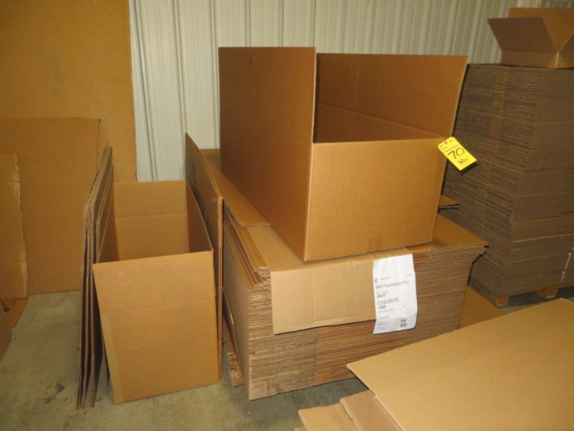 (50+) 60 X 26 X 19 STITCHED K/D CORRUGATED BOXES & ASST BOXES