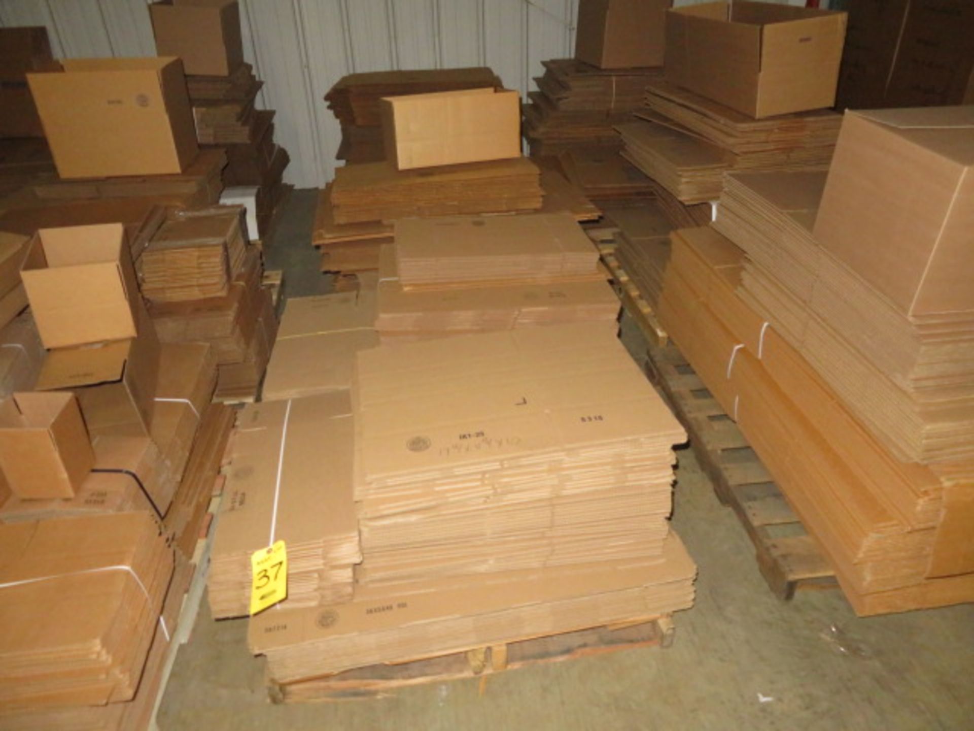 (3) SKIDS ASST K/D CORRUGATED BOXES