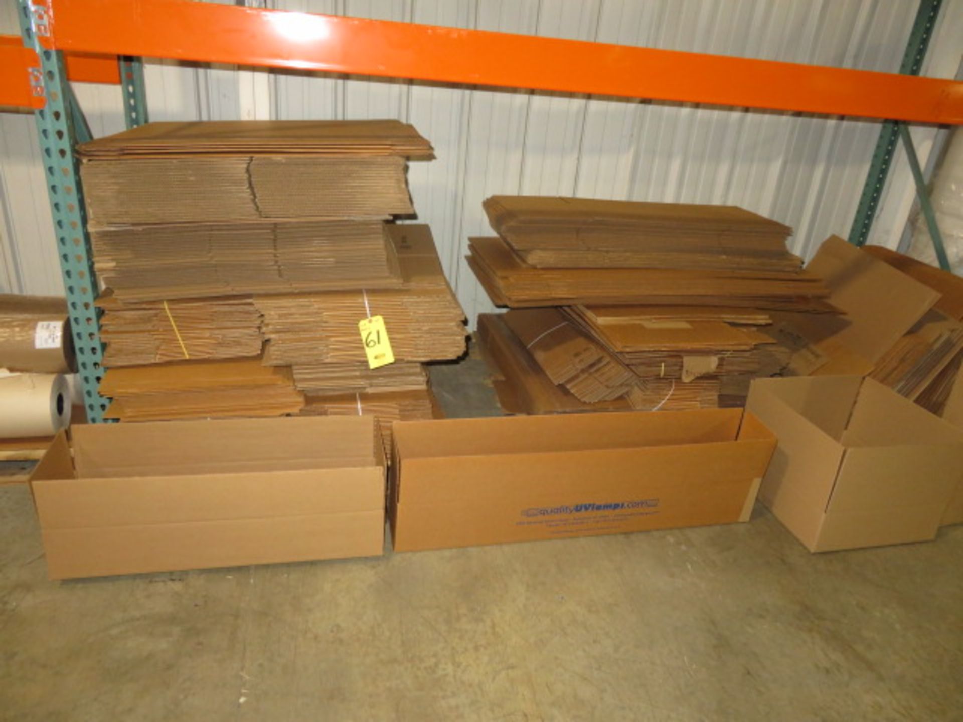 (2) SKIDS ASST K/D CORRUGATED BOXES