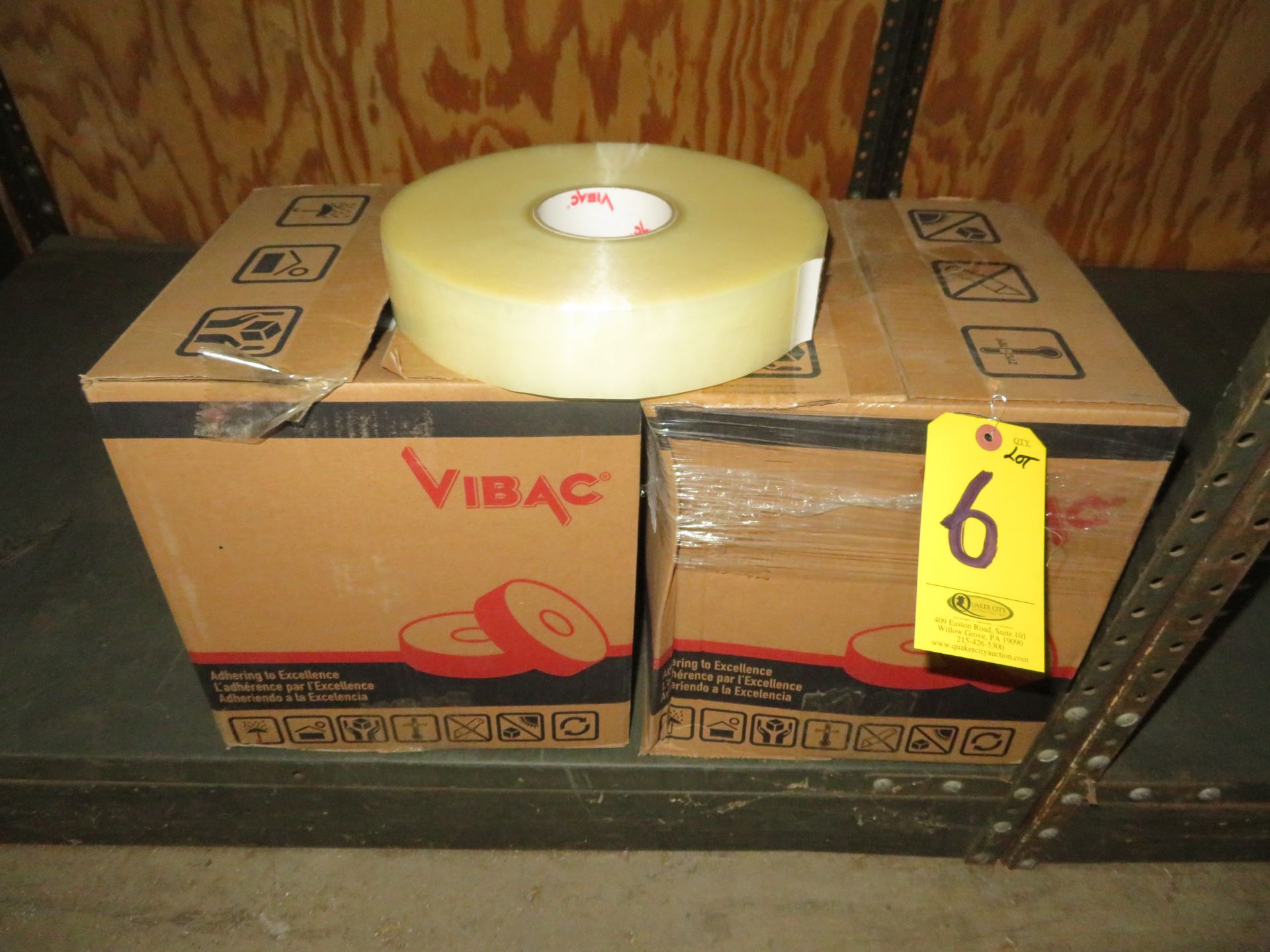 (12) VIBAC 89 IN X 56 YDS AUTO BOX TAPE ROILLS