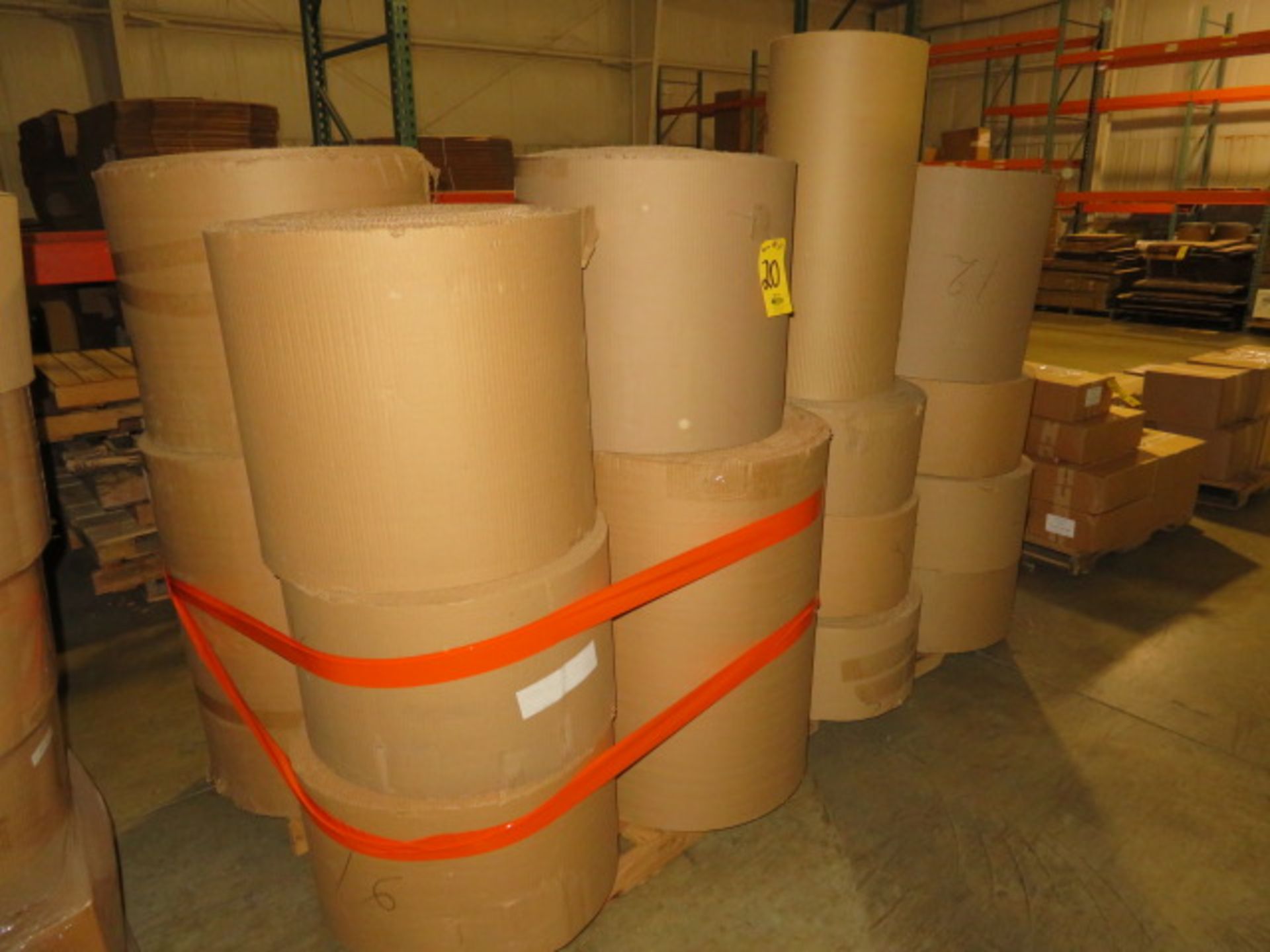 (23) ASST TO 36 IN CORRUGATED KRAFT ROLLS