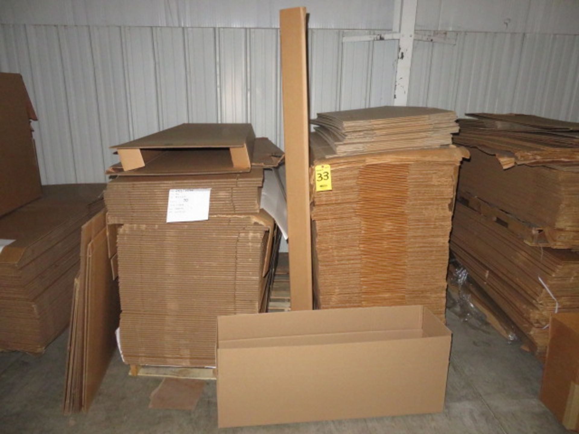 (80) 26 X 5 75 & (165) 70 X10 X 10 IN K/D CORRUGATED BOXES