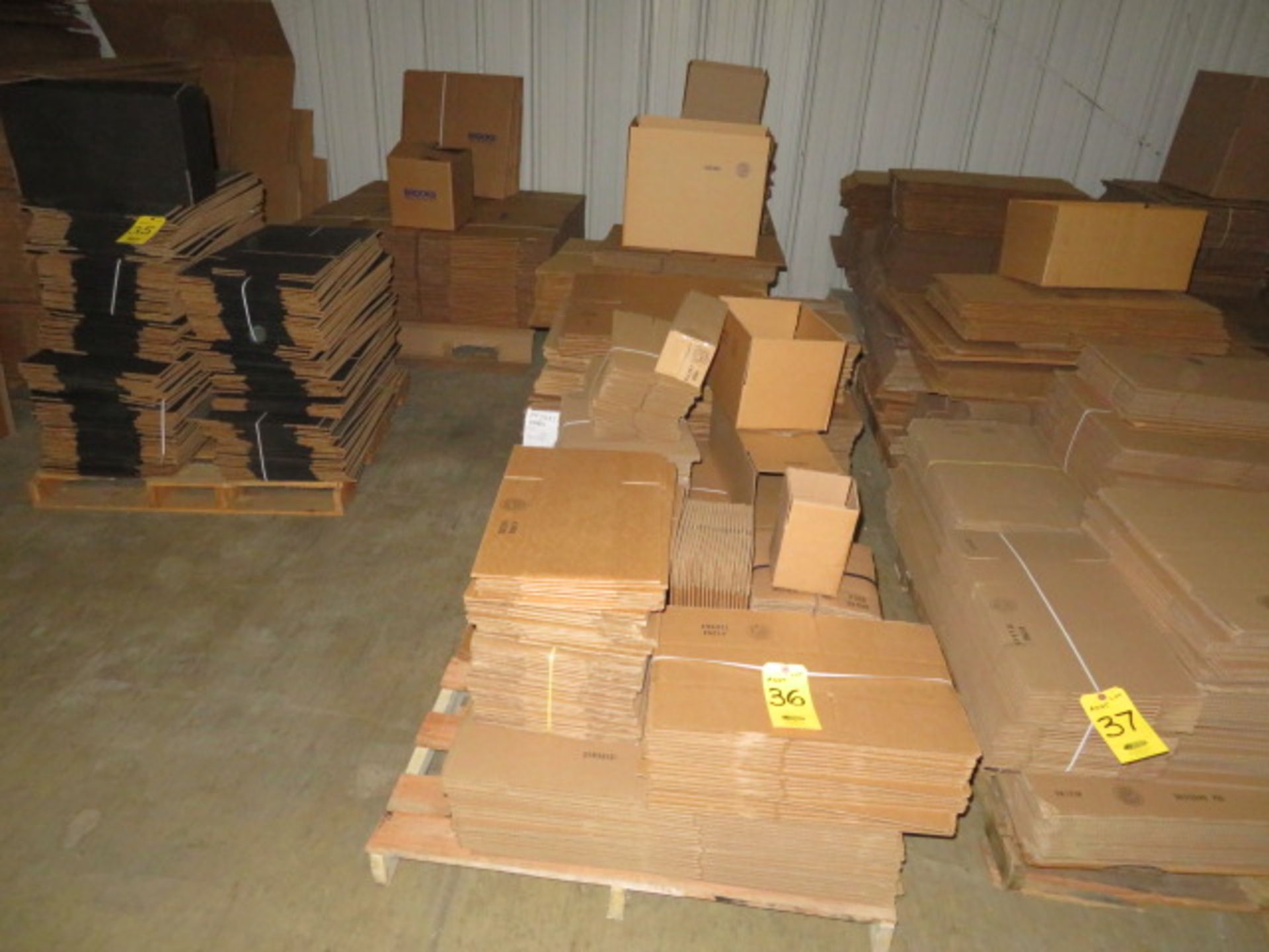 (3) SKIDS ASST K/D CORRUGATED BOXES