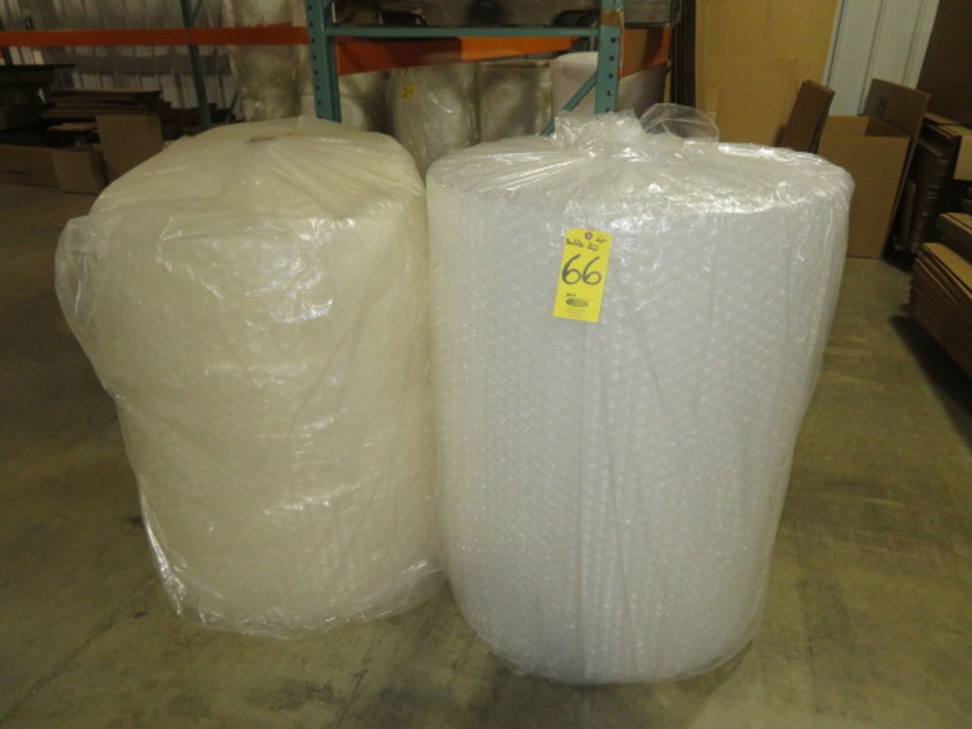 (2) 4 FT X 250 FT PERFORATED ROLLS OF BUBBLEWRAP