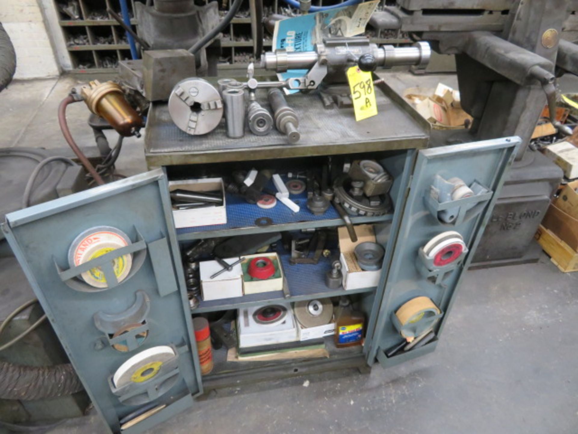 CABINET W/HARIG AIR FLOW FIXTURE AND CONTENTS