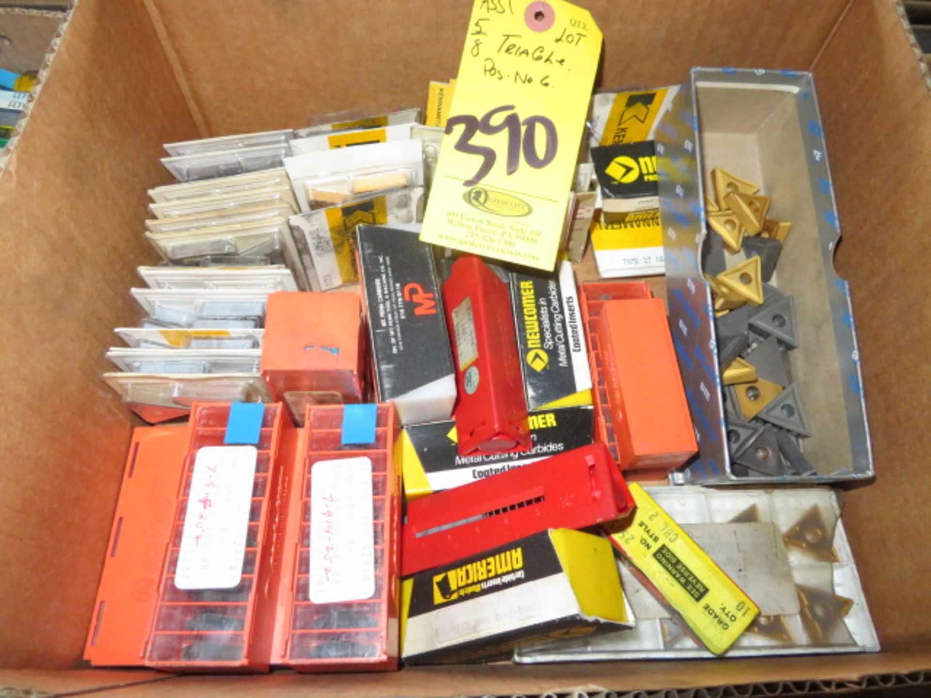 ASSORTED CARBIDE INSERTS