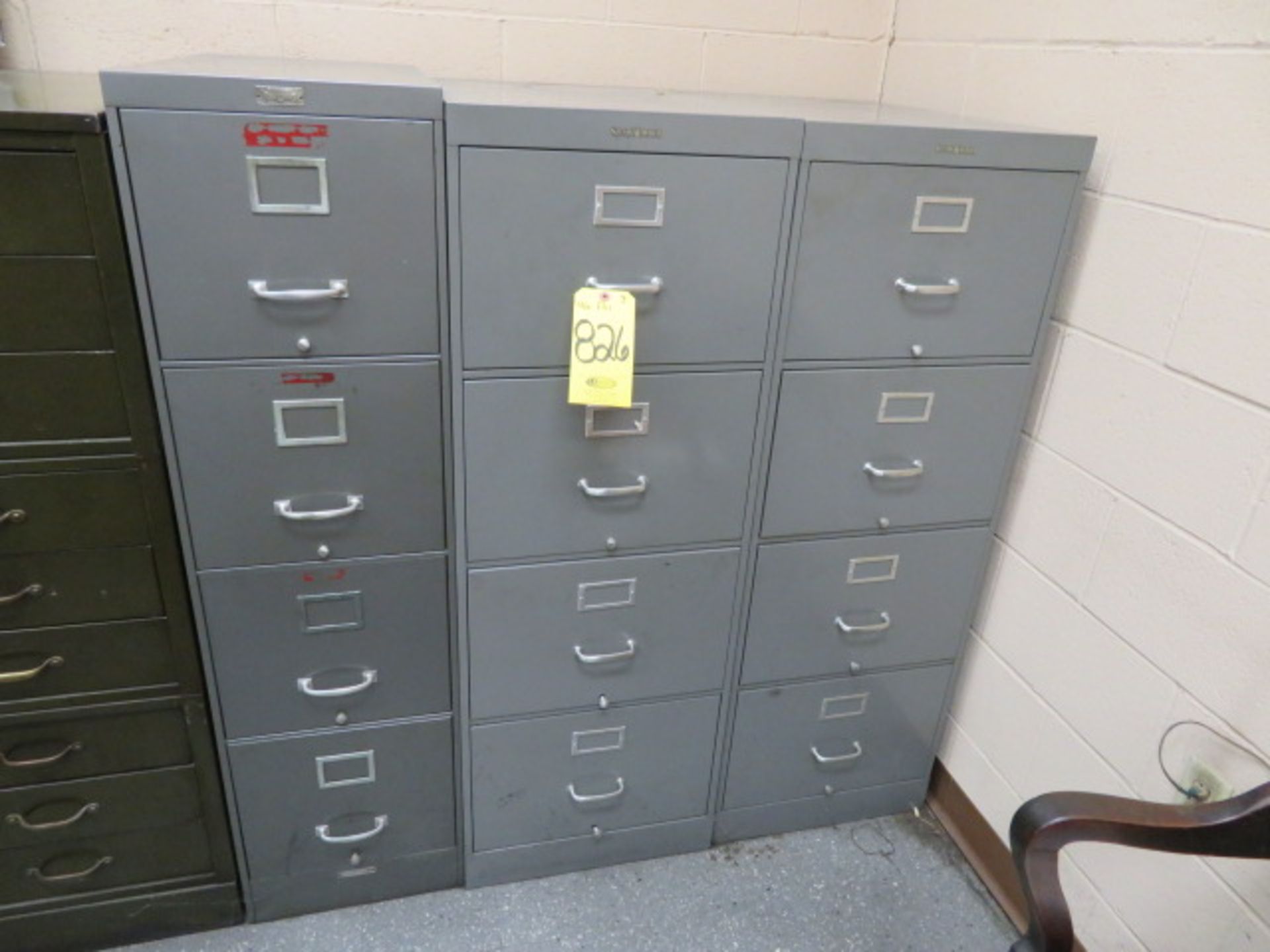 (2) 4-DRAWER LEGAL AND (1) 4-DRAWER LETTER METAL FILE CABINETS