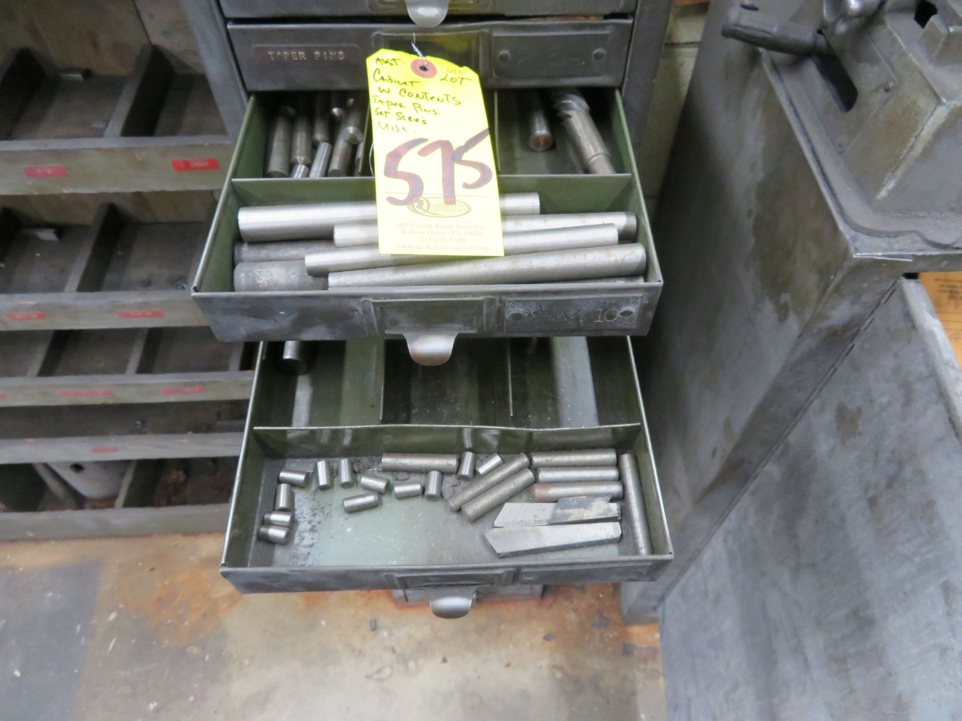 (4) 6-DRAWER TOOLING CABINETS W/CONTENTS - Image 3 of 11