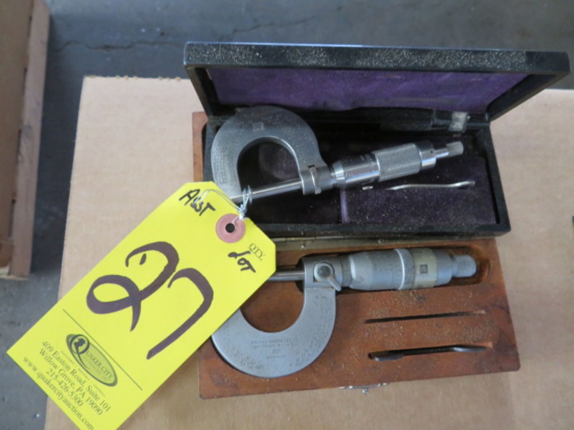 (2) BROWN & SHARPE MICROMETERS