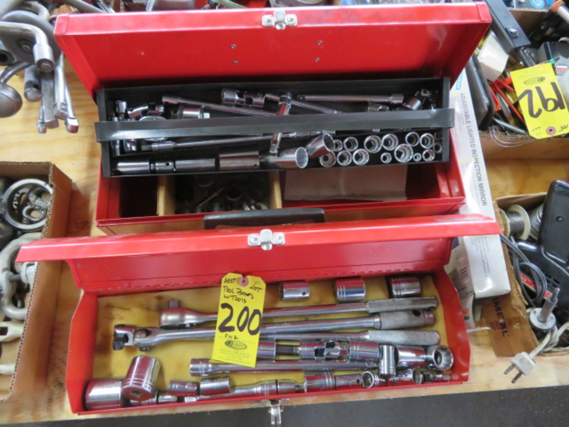 (2) SOCKETS, WRENCHES AND TOOL BOXES