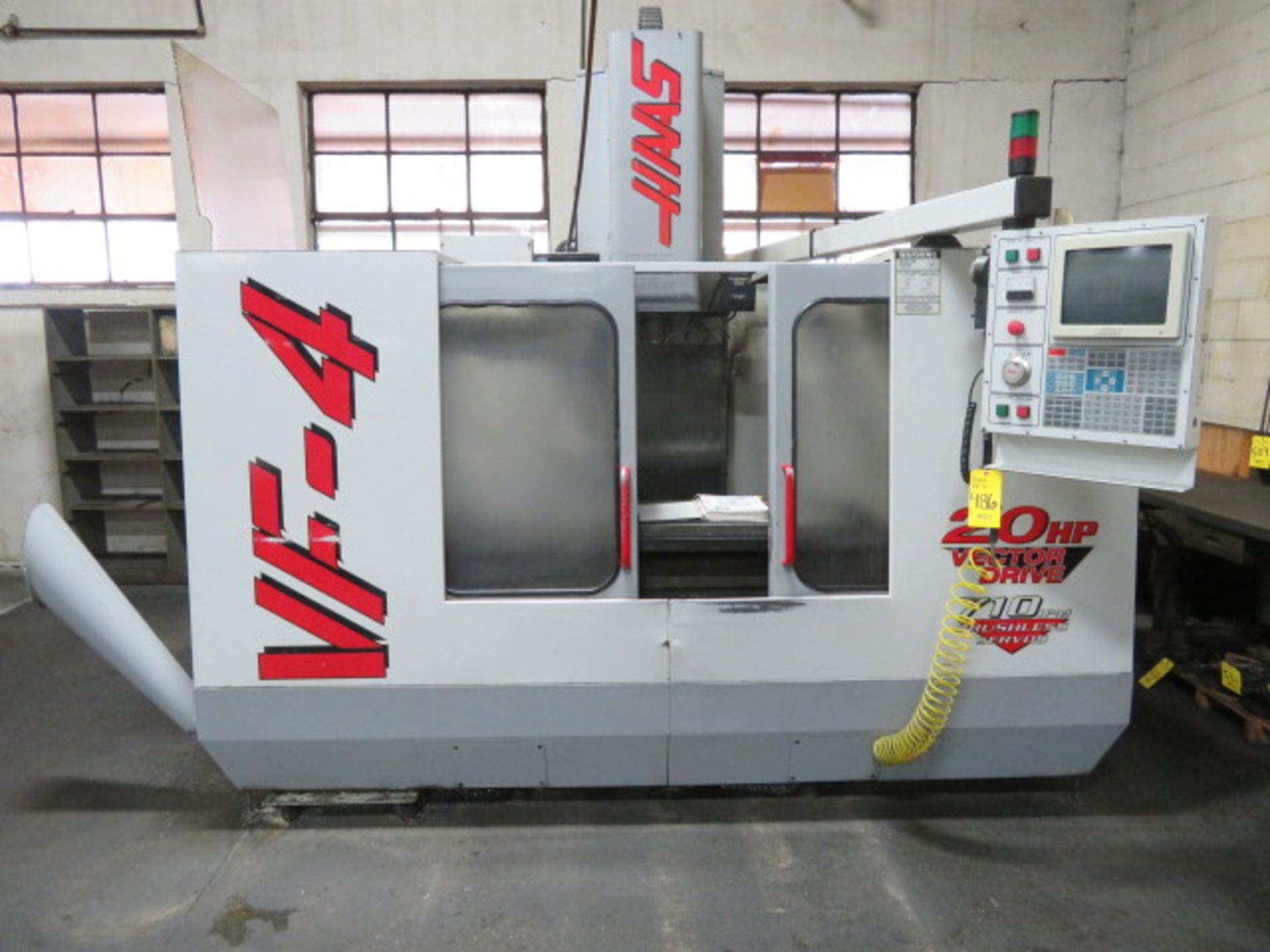 1997 HAAS VF-4 CNC GEARED HEAD VERTICAL MACHINING CENTER, S/N 12125…