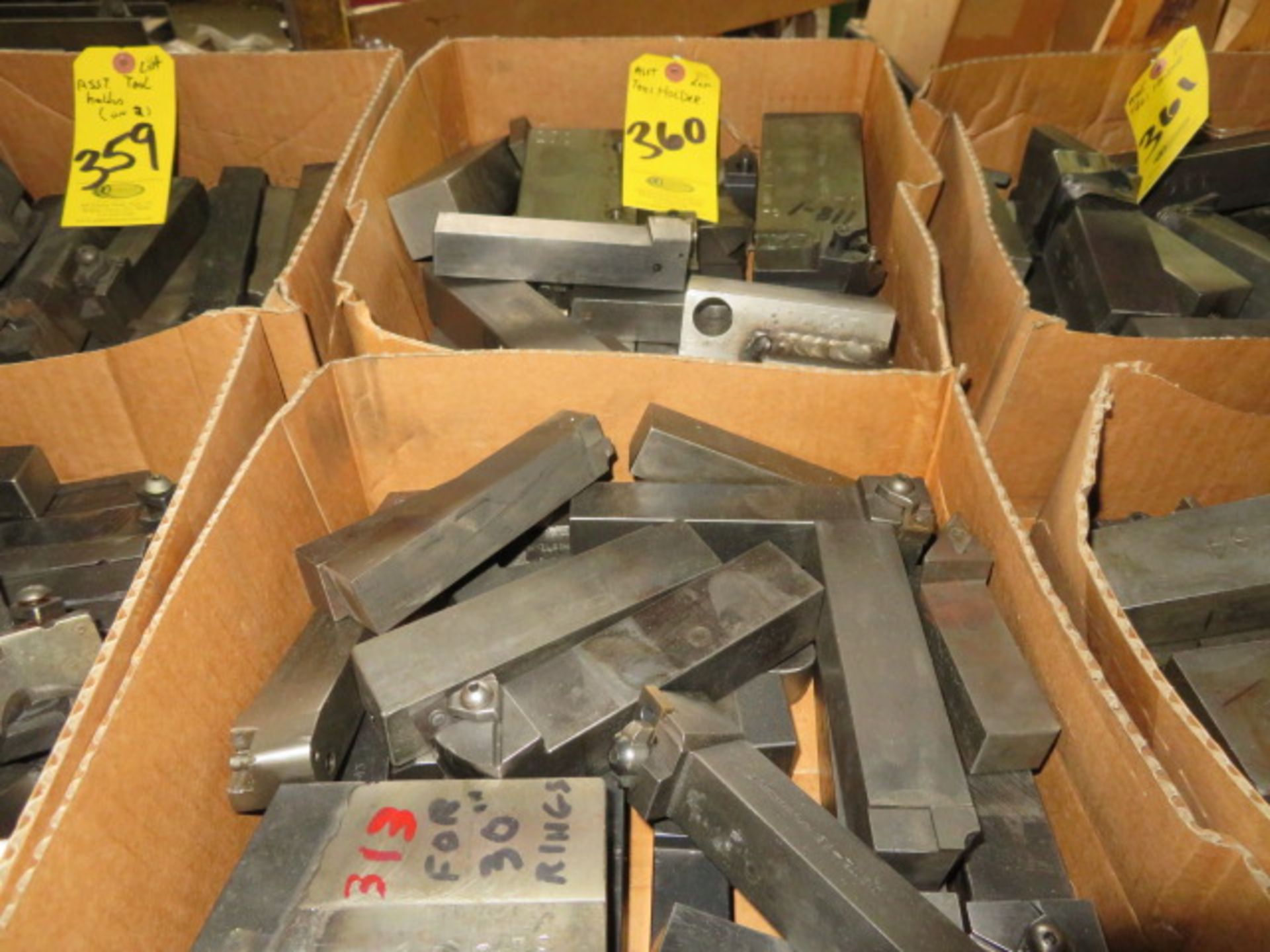 (2) BOXES OF ASSORTED TURNING TOOL HOLDERS