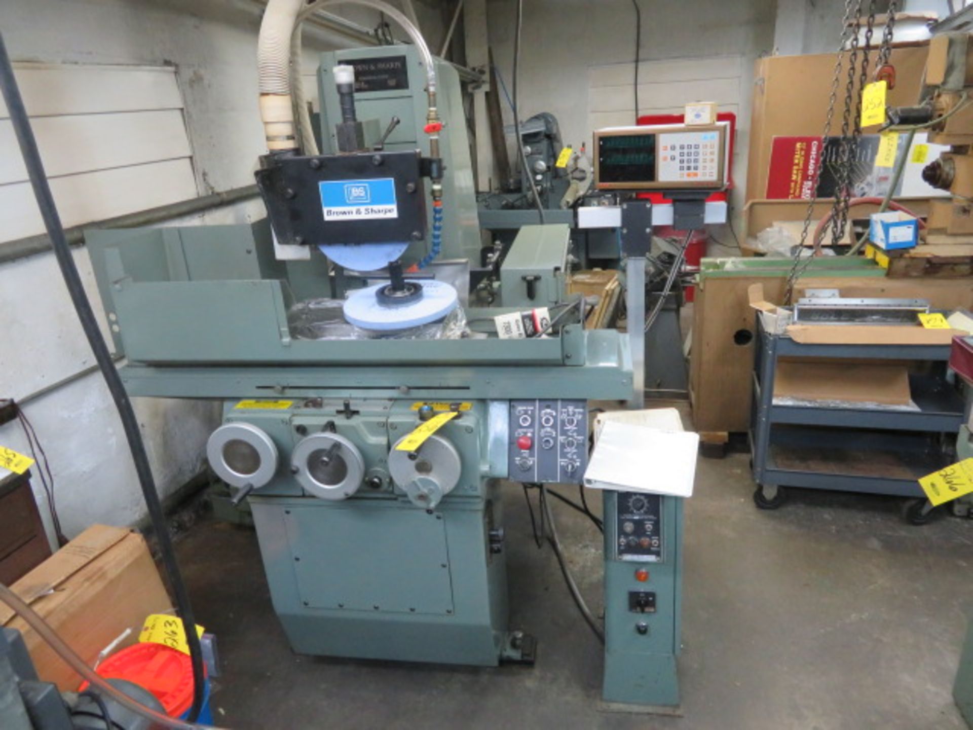 BROWN & SHARPE MICROMASTER 818 HYDRAULIC SURFACE GRINDER, S/N…PLUS $200 RIGGING & LOADING FEE