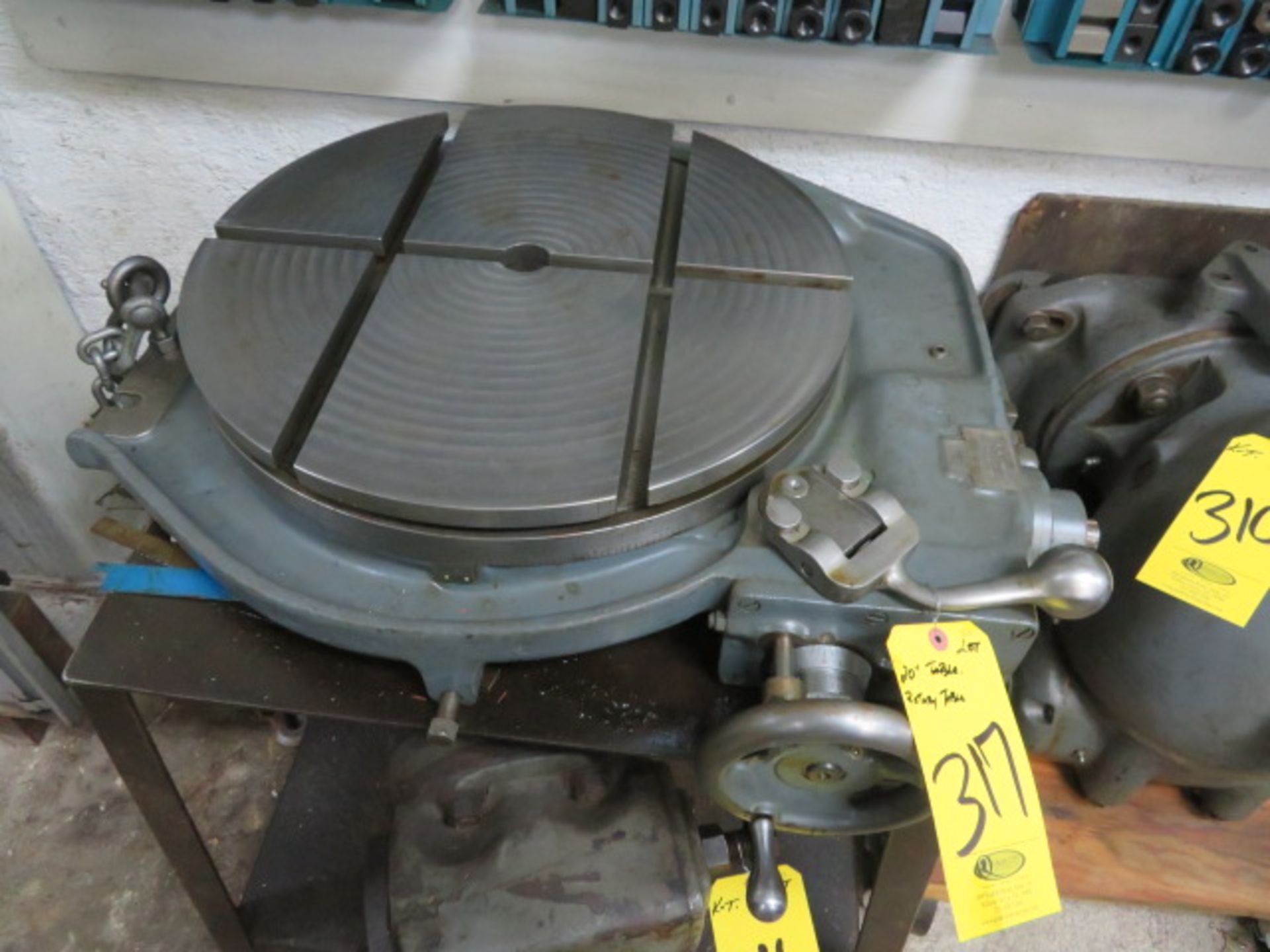 K & T 20" MANUAL AND POWER CAPABLE ROTARY TABLE