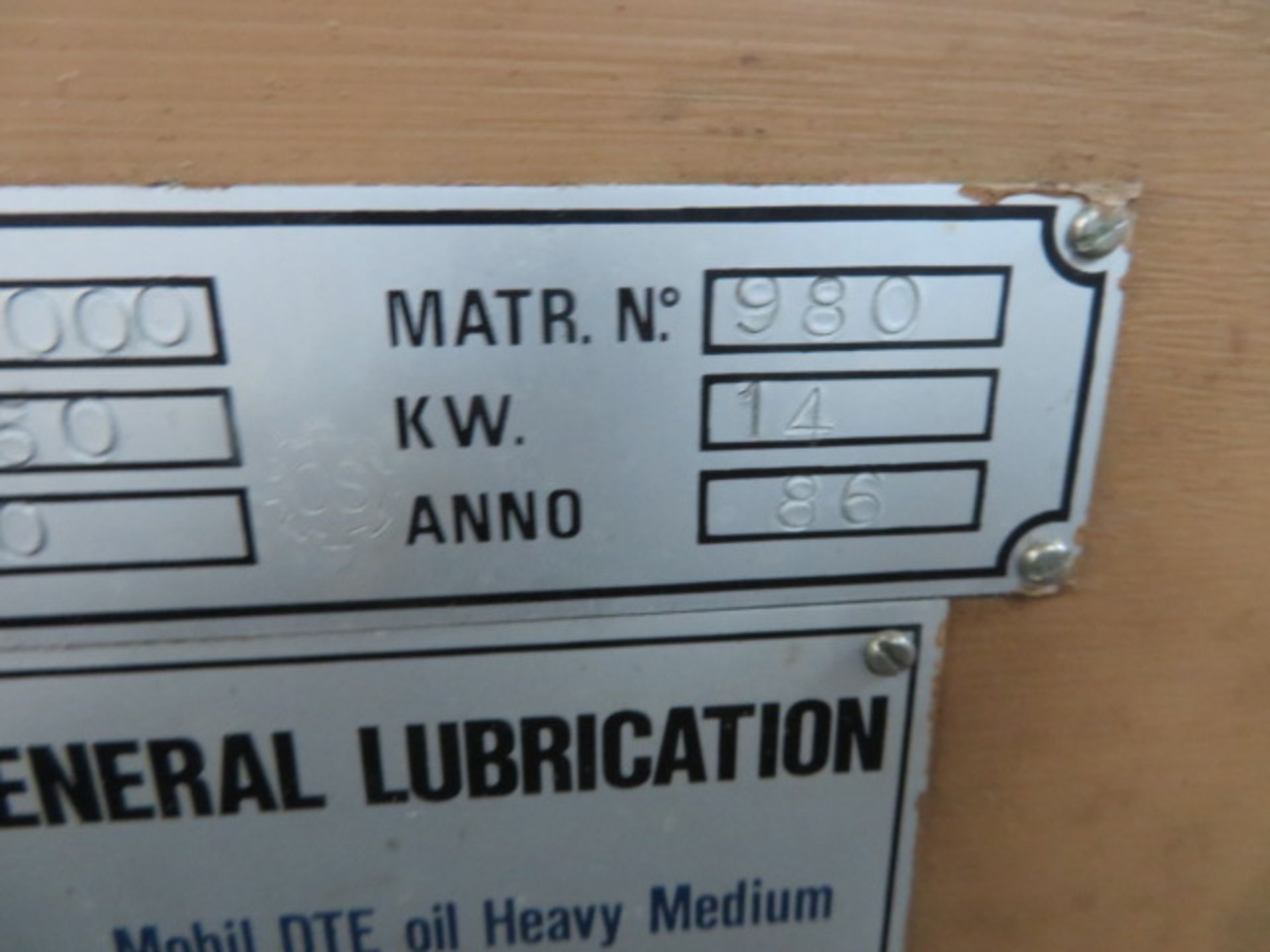 COMETA ELGIN-COM/1-1000 UNIVERSAL CYLINDRICAL GRINDER, S/N 980...PLUS $700 RIGGING & LOADING FEE - Image 5 of 8