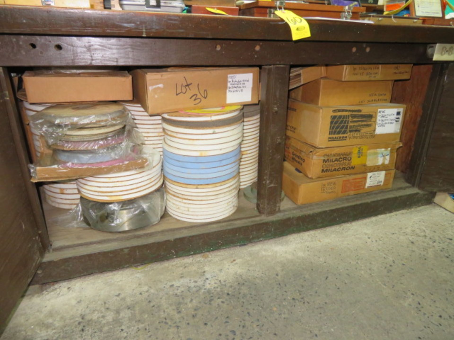 ASSORTED NEW AND USED GRINDING WHEELS