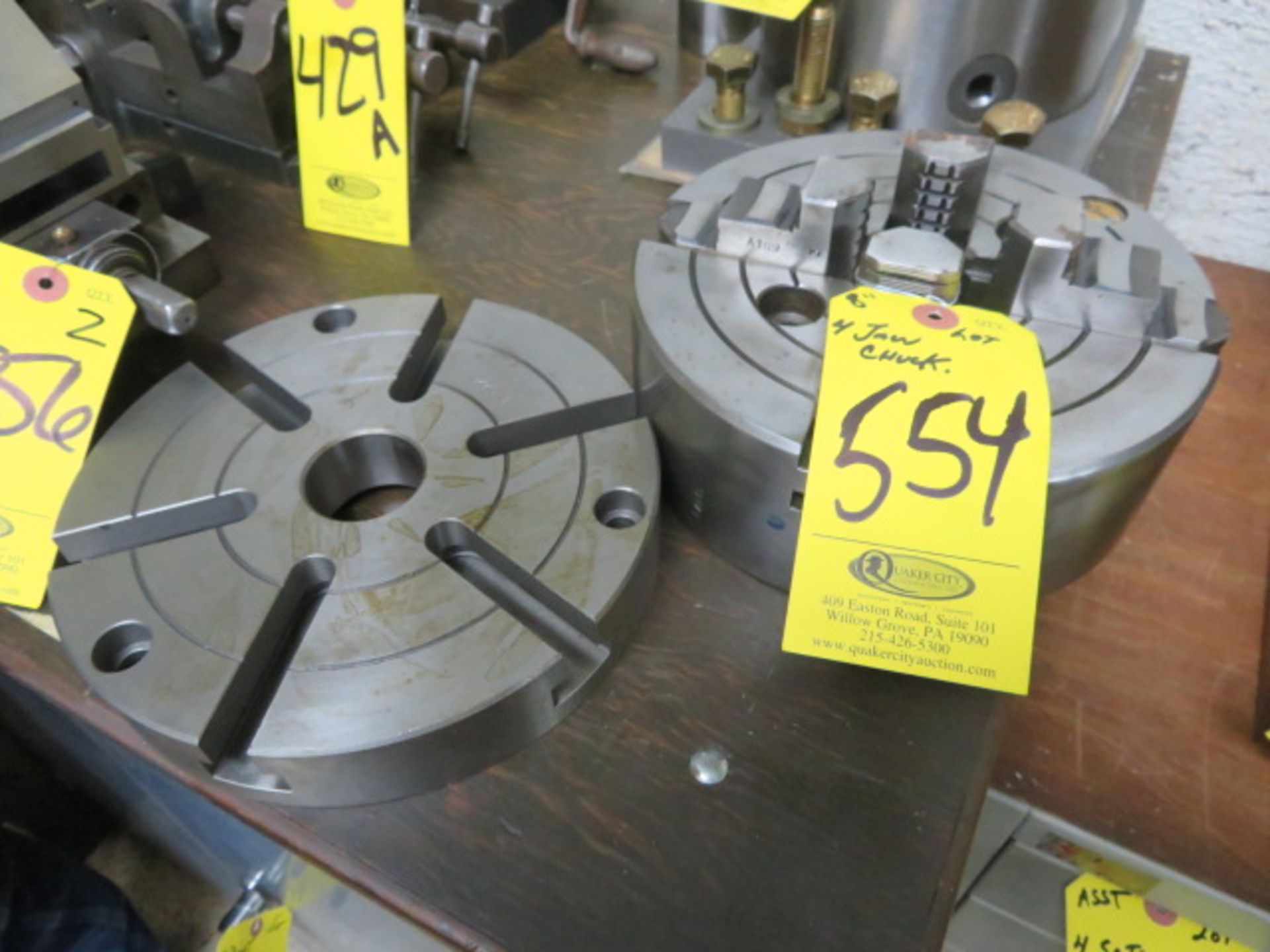 ROHM 8" 4-JAW CHUCK AND 8" FACE PLATE