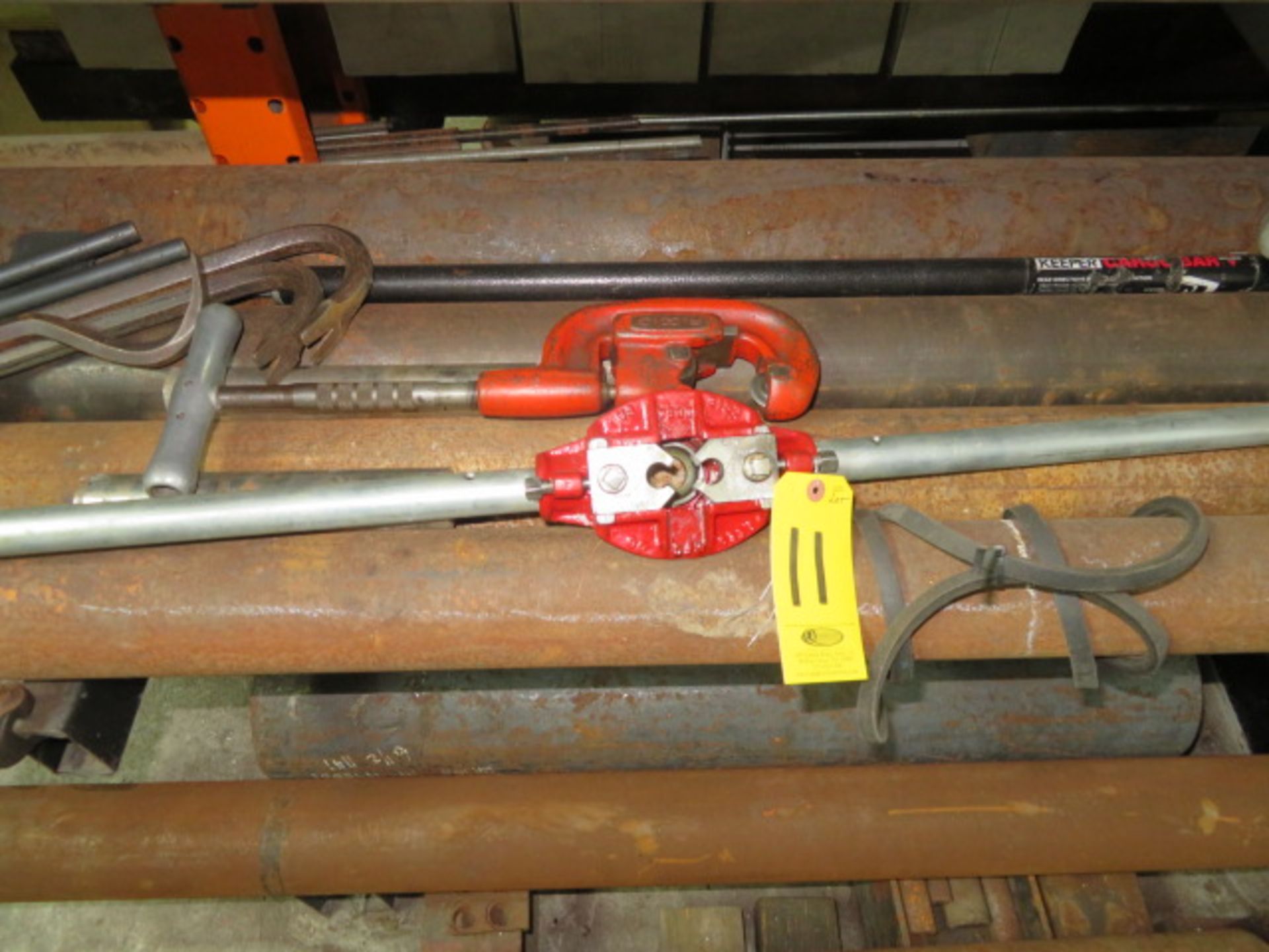 REED HAND THREADER W/ DIES AND RIDGID PIPE CUTTER