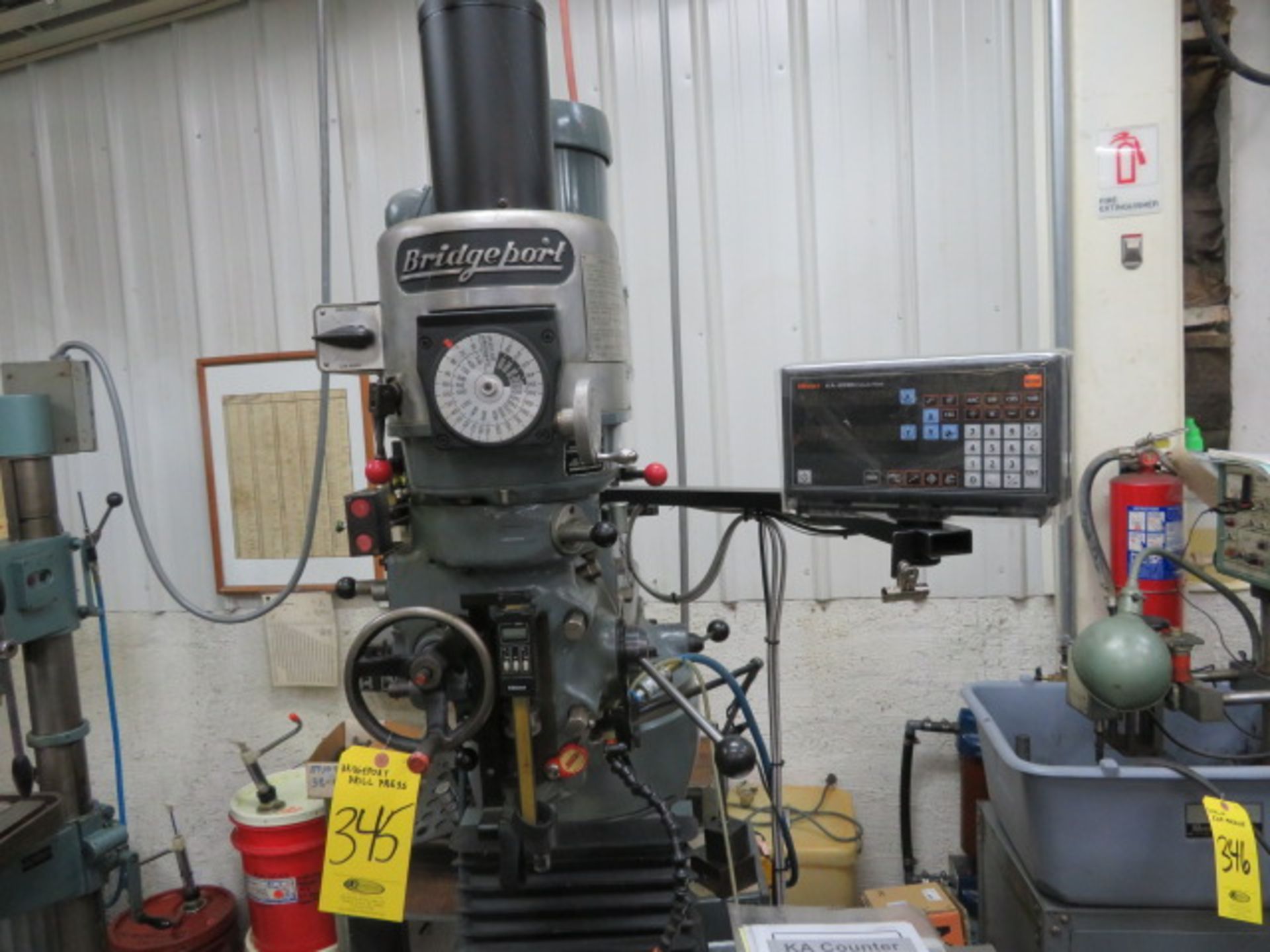 BRIDGEPORT 2J VS VERTICAL MILL, 12BR239867, 1-1/2 HP 9" X 48" PF … PLUS $200 RIGGING & LOADING FEE - Image 2 of 4