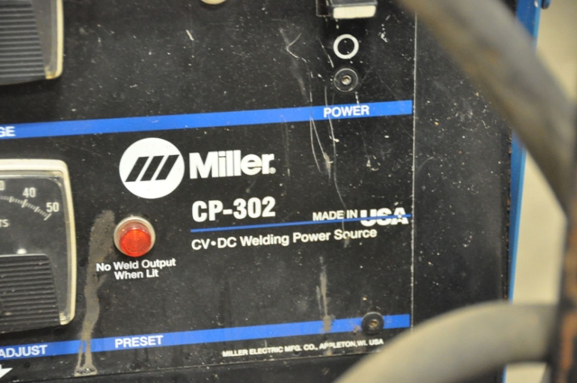 2011 MILLER MIG WELDER, SN. MB160449V, MODEL CP-302 WITH MILLER 22A WIRE FEEDERS, SN. - Image 3 of 5