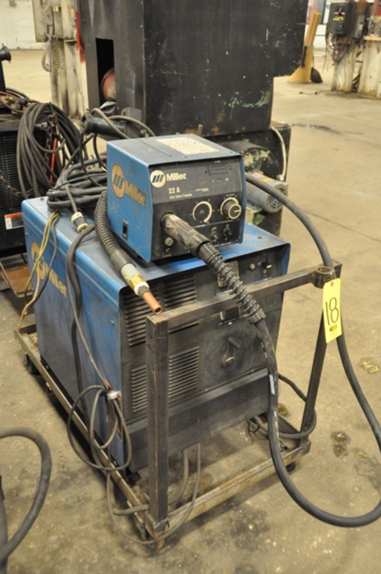 2000 MILLER MIG WELDER, SN. LA159284 , MODEL CP-302 WITH MILLER 22A WIRE FEEDERS, SN. LA142298 , - Image 7 of 7