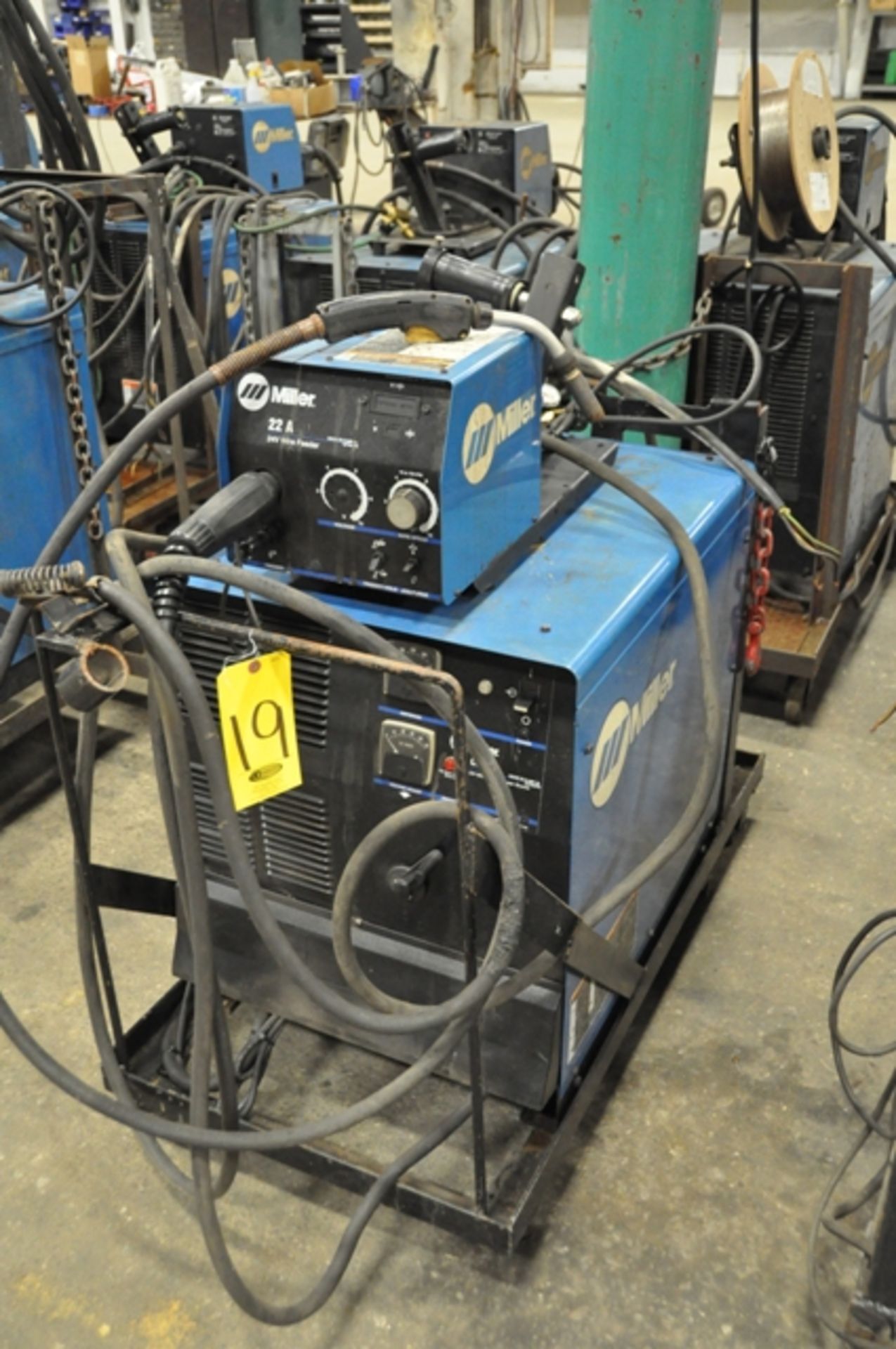 2011 MILLER MIG WELDER, SN. MB160449V, MODEL CP-302 WITH MILLER 22A WIRE FEEDERS, SN.