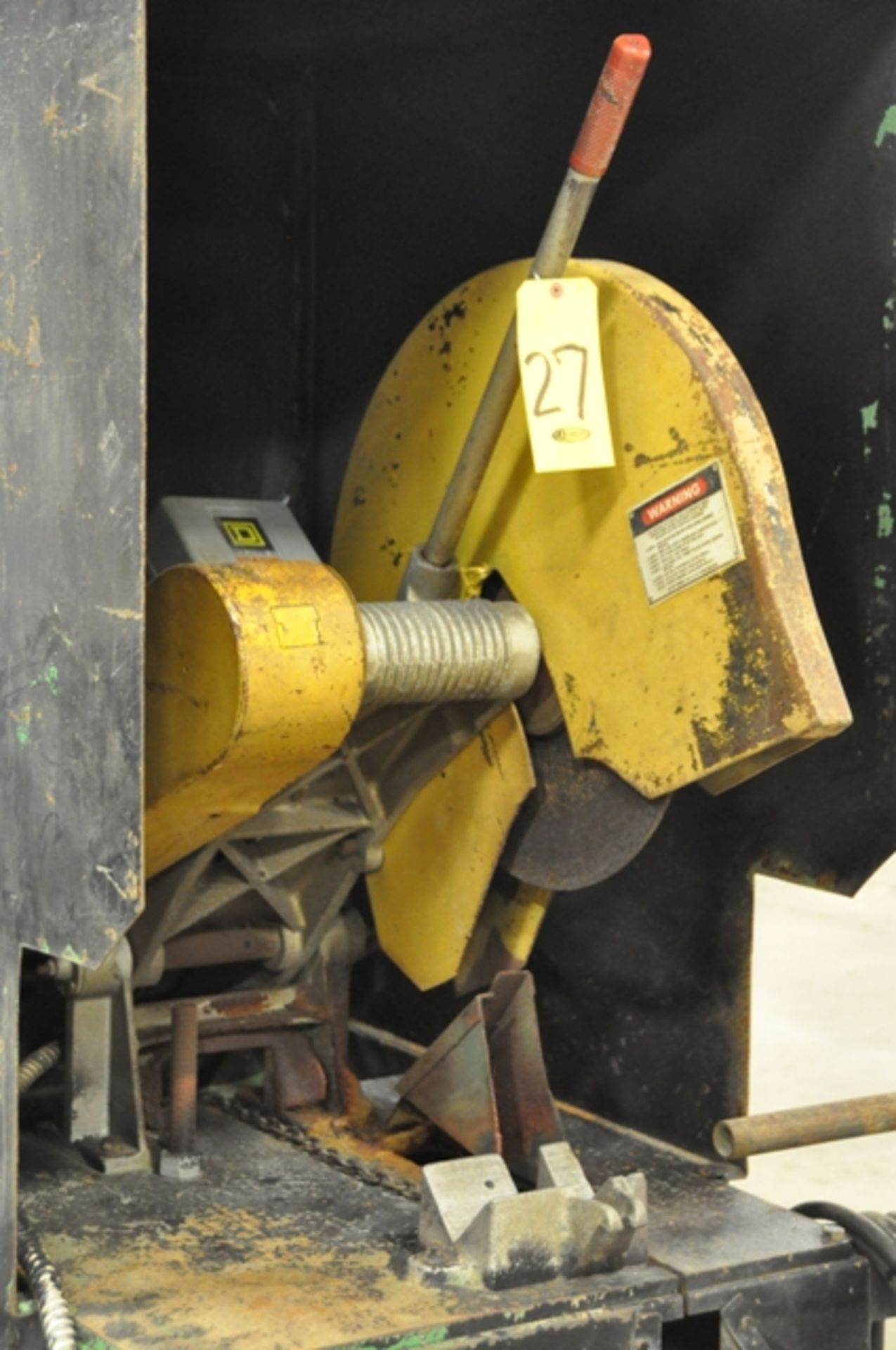 EVERETT ABRASIVE SAW, MODEL 20-23, 20" BLADE WITH ENCLOSURE. MANUAL PULL DOWN HEAD, FOOT PEDAL / - Image 2 of 3