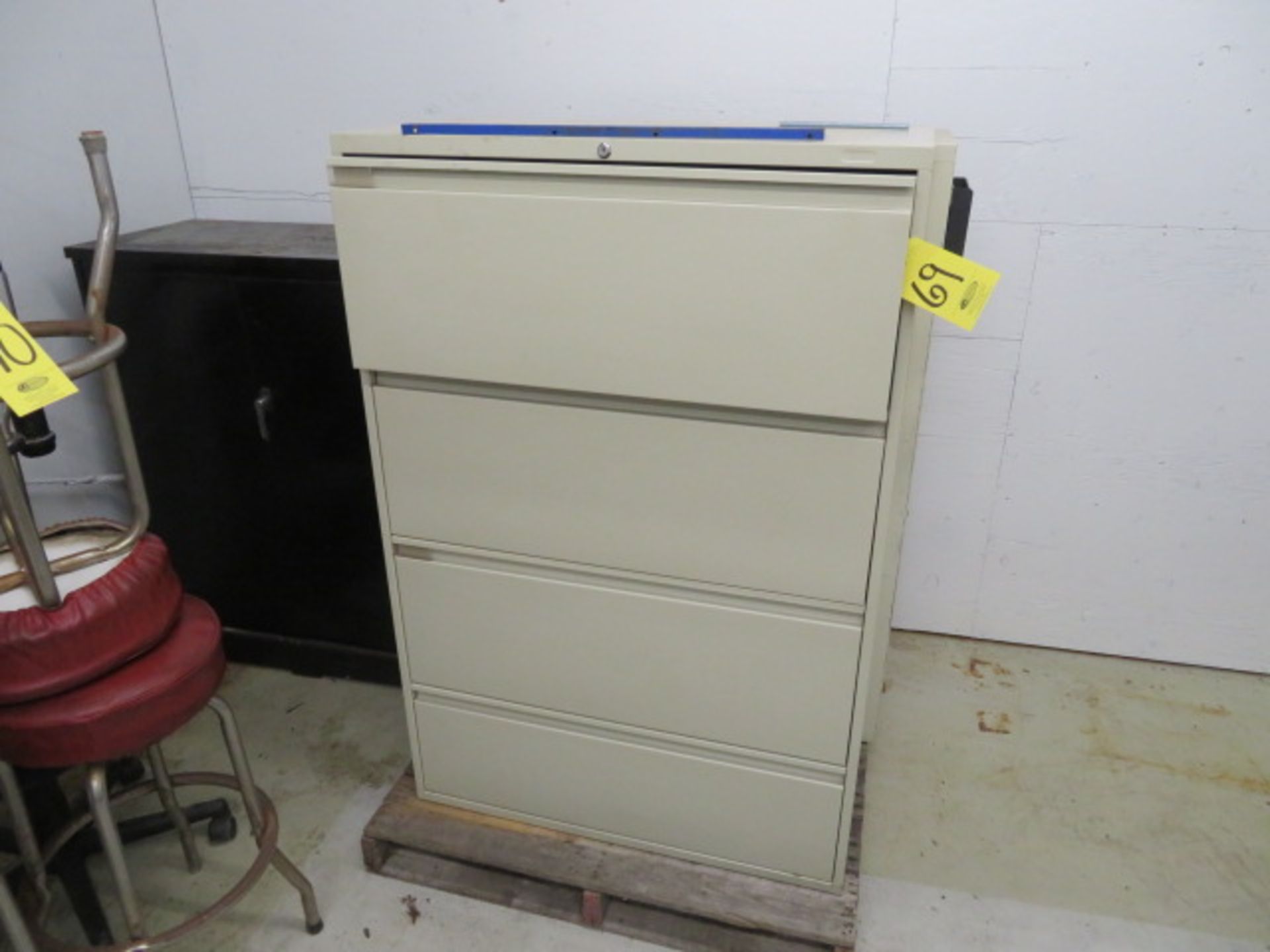 (2) 36" 4-DR LATERAL FILE CABINET AND (1) DBL DOOR STORAGE CABINET (LOCATED IN LUMBERTON,NJ)