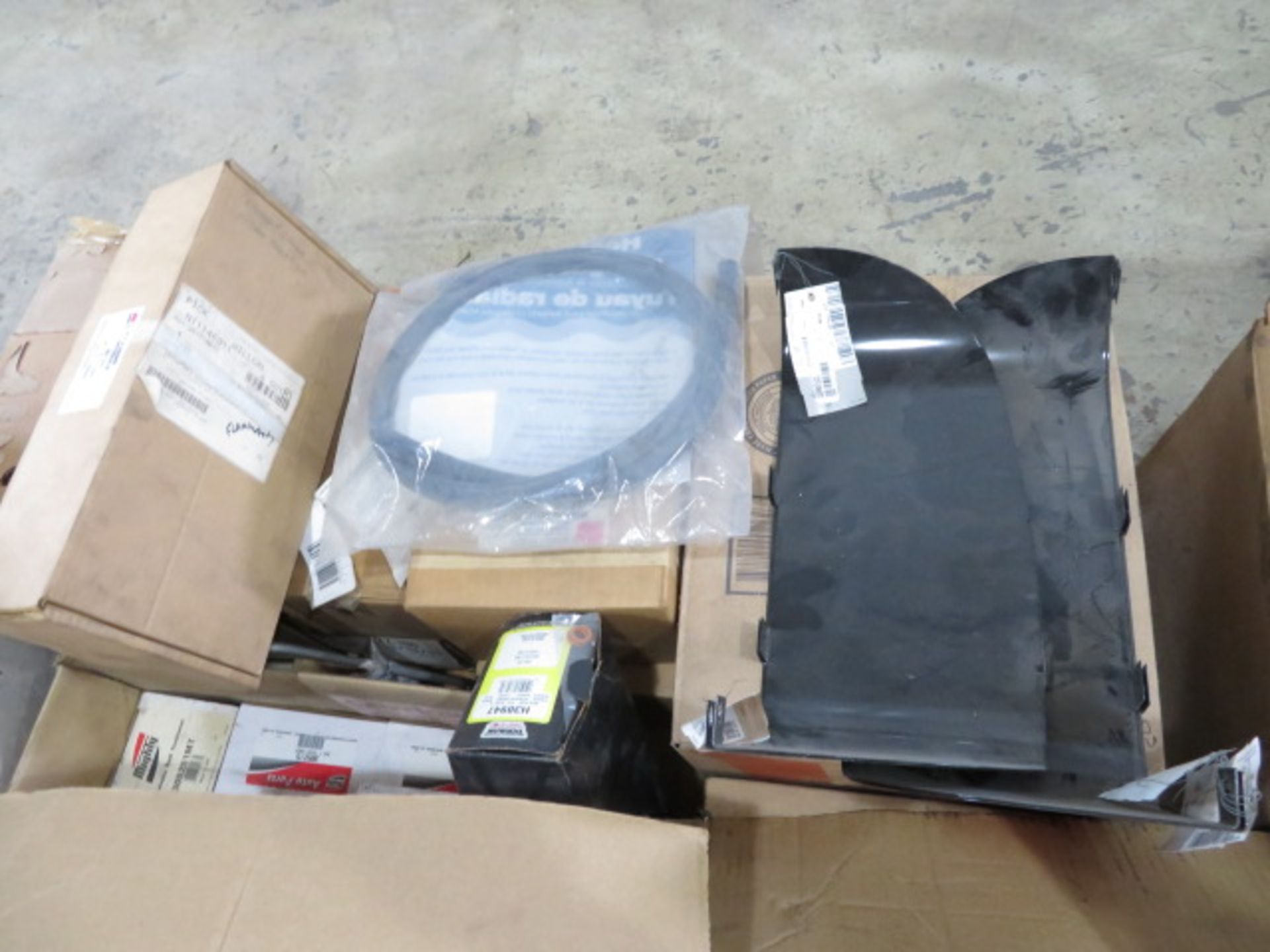 MISCELLANEOUS AUTO AND TRUCK PARTS (WHEEL WEIGHTS, MISC. GASKETS & CLAMPS, FILTERS, CHASSIS PARTS, - Image 8 of 20