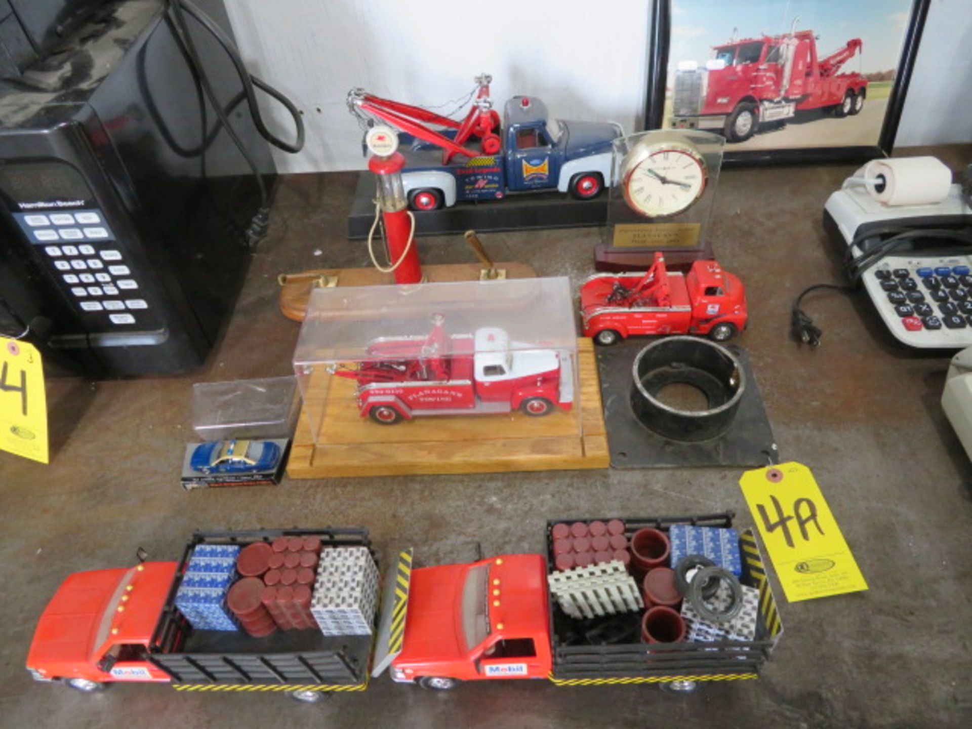 COLLECTOR TOY TRUCKS AND MOBIL PUMP PEN SET (NO PENS) (LOCATED IN LUMBERTON,NJ) - Image 2 of 5